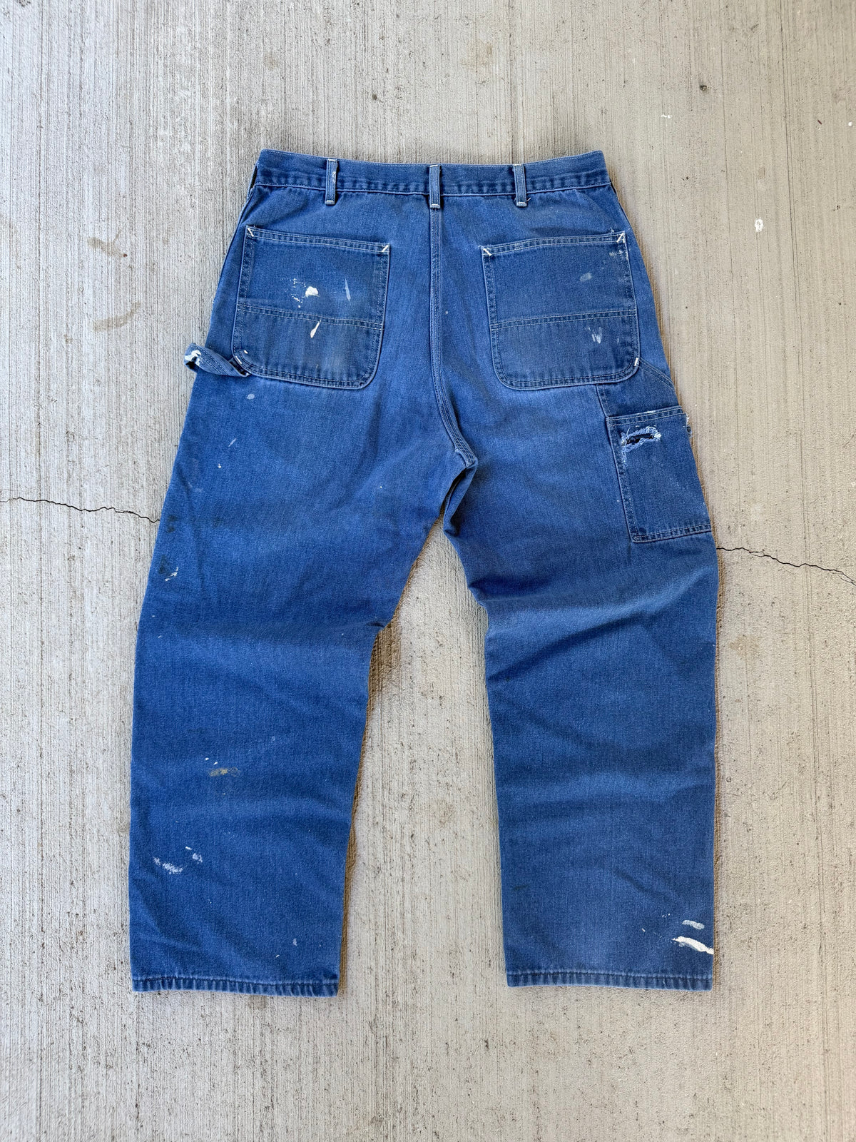 Vintage 80s Roebucks Carpenter Painted Jeans