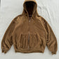 Vintage 90s Mustard Blank Zip Up Hoodie