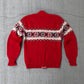 1950s Nordic Snowflake Wool Cardigan
