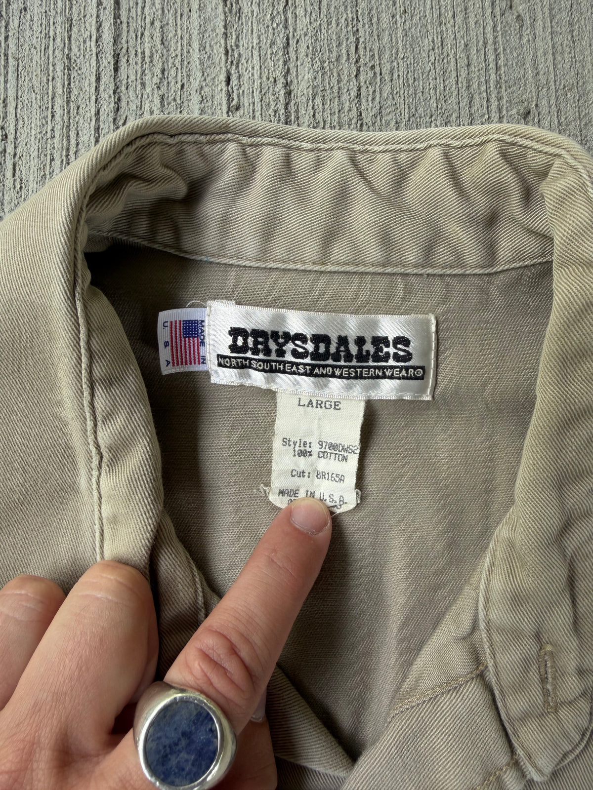 Vintage 1990s Drysdales Pearl Snap Button Up