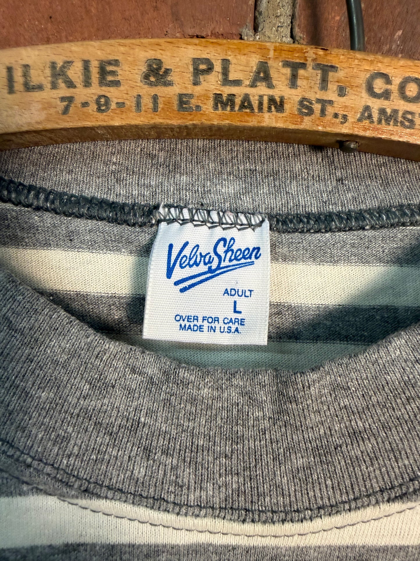 Vintage 90s Mickey Oregon Striped Velva Sheen Tee