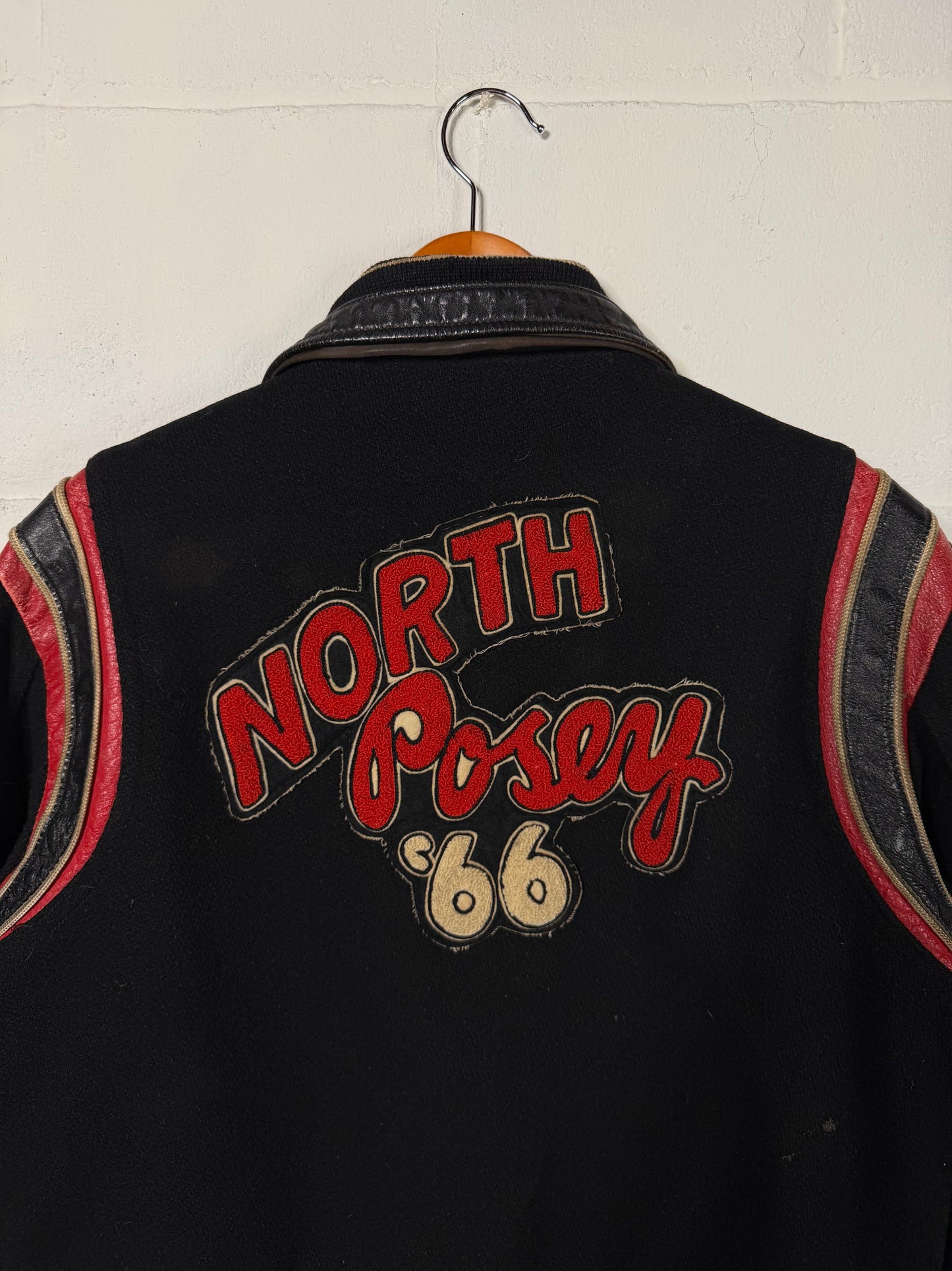 Vintage 1966 North Posey Vikings Letterman Varsity Jacket