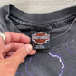 Vintage 1990s Harley Davidson Thunder and Lightning AOP Tee
