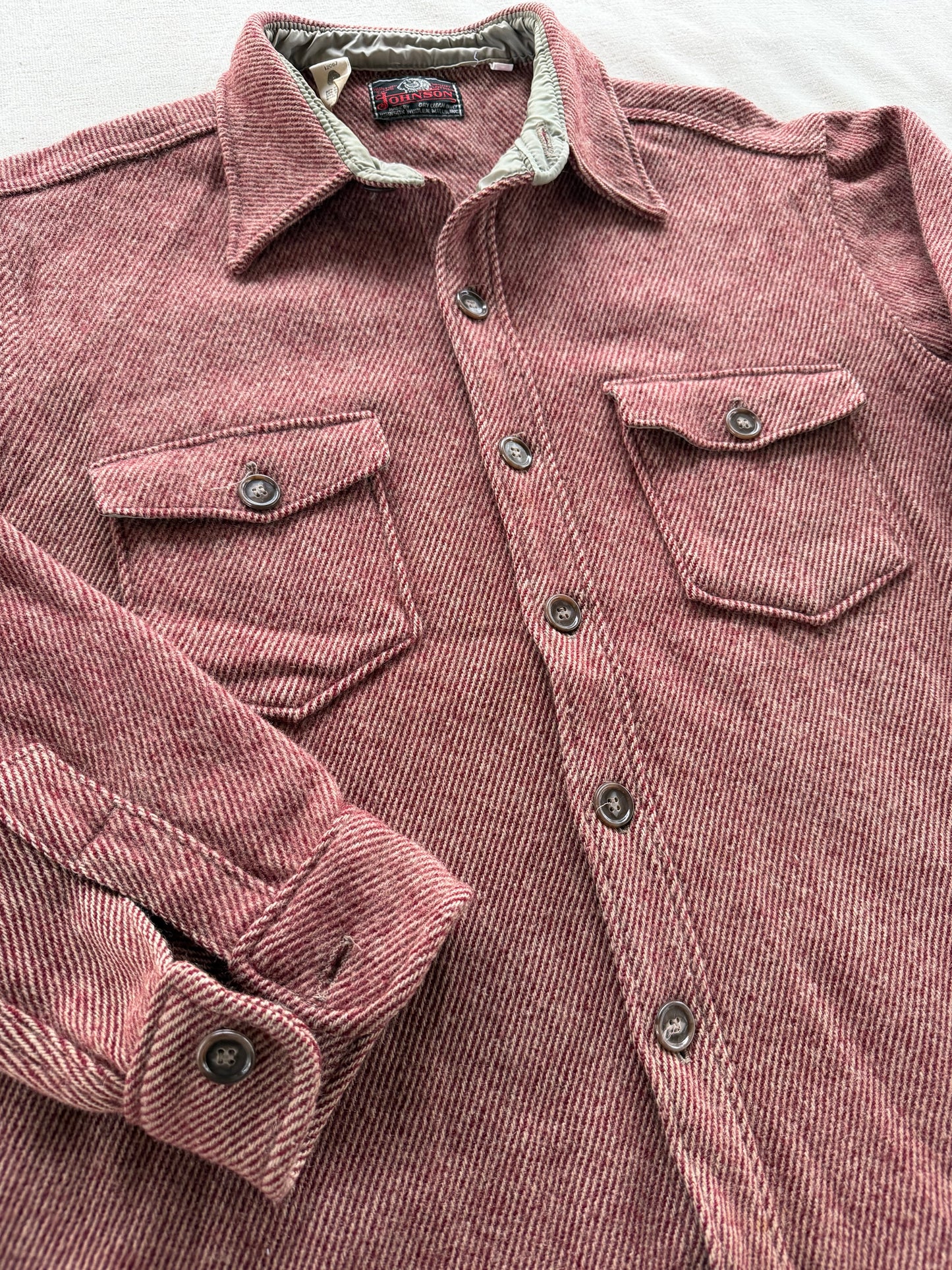 Vintage 1960s Johnson Wool Flannel