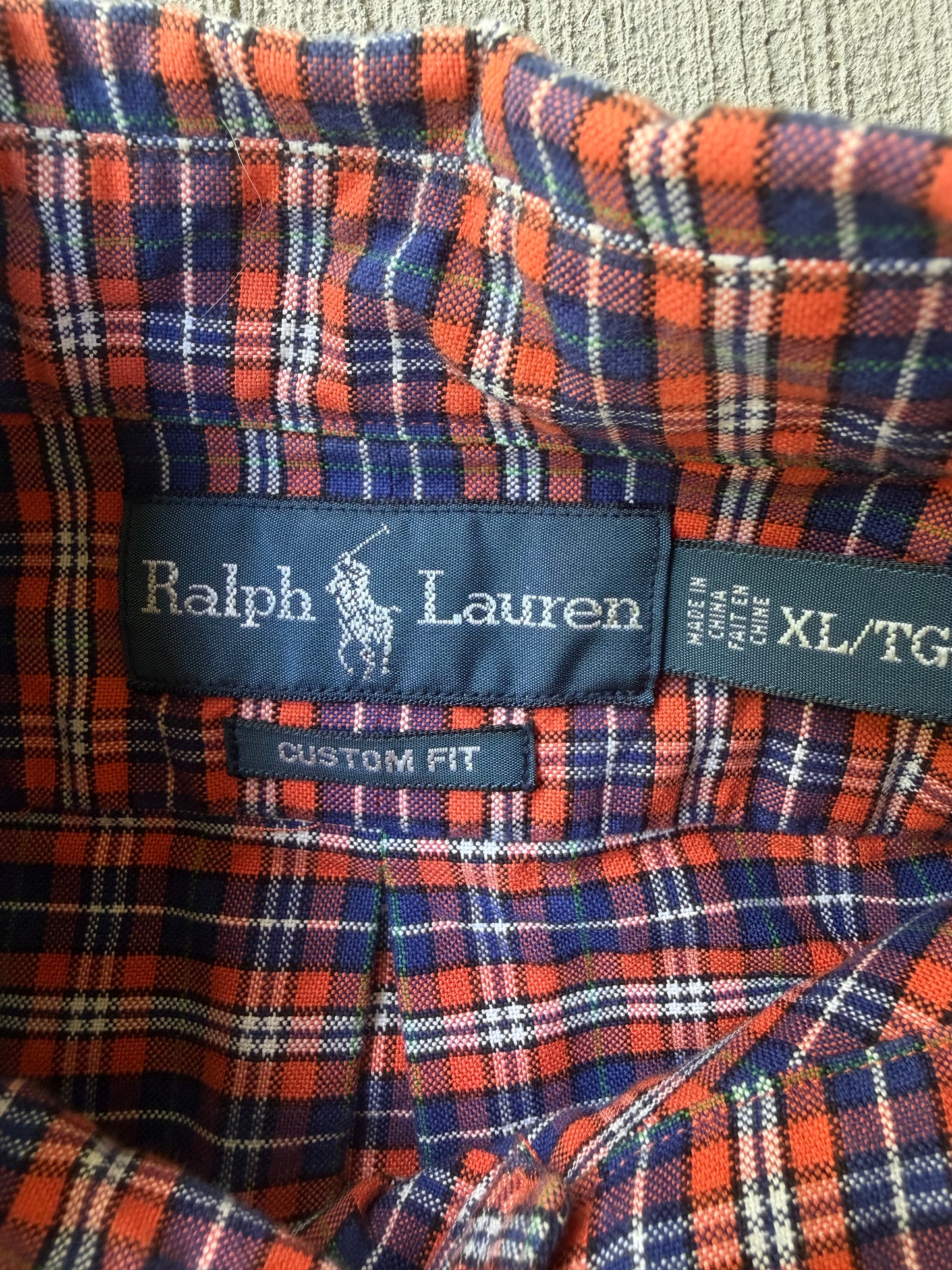 Vintage 90s Polo Ralph Lauren Checkered Button Up