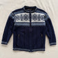 Vintage Dale of Norway Full-Zip Wool Sweater