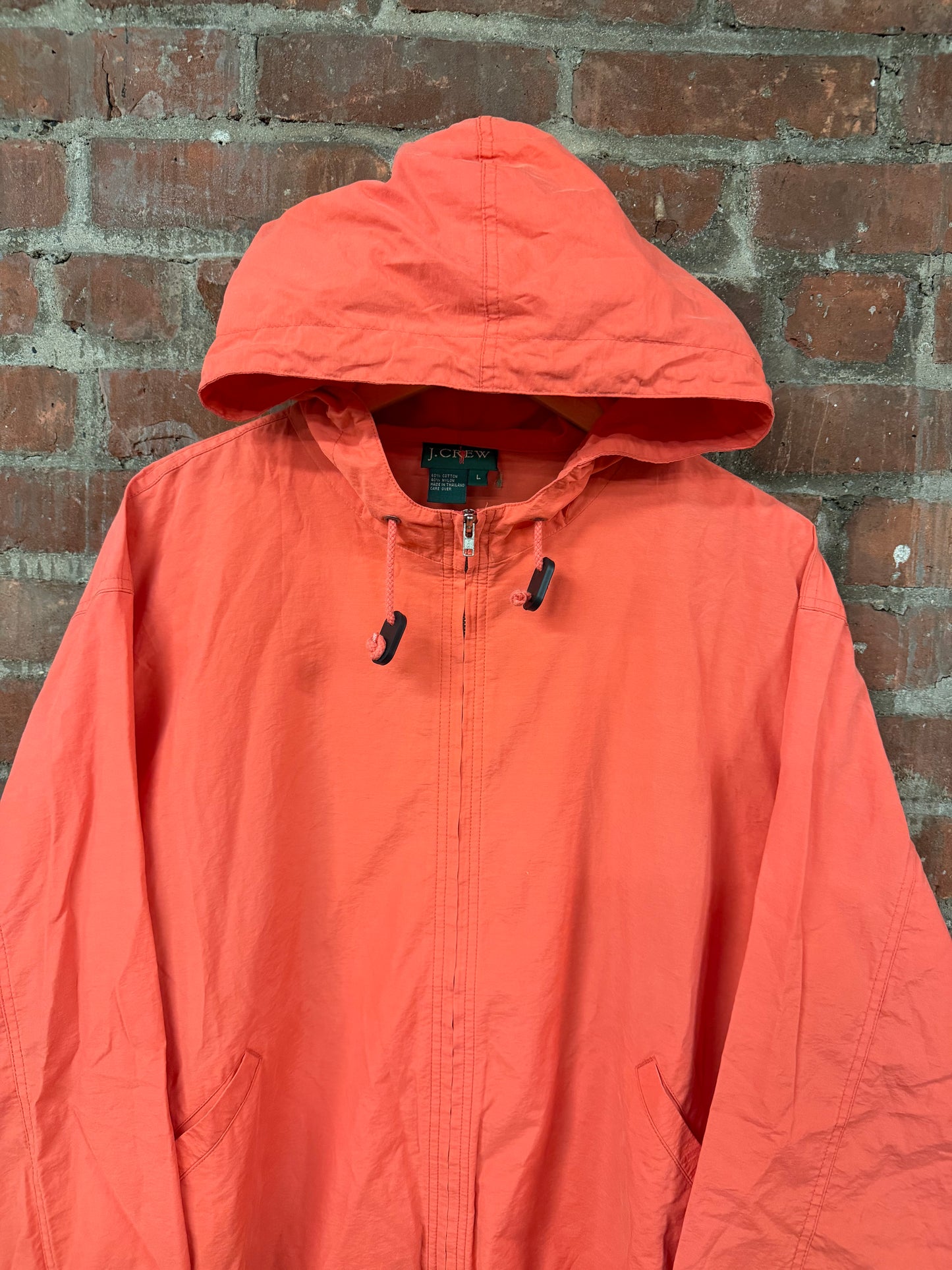 Vintage 90s J. Crew Anorak Lightweight Zip-Up Jacket