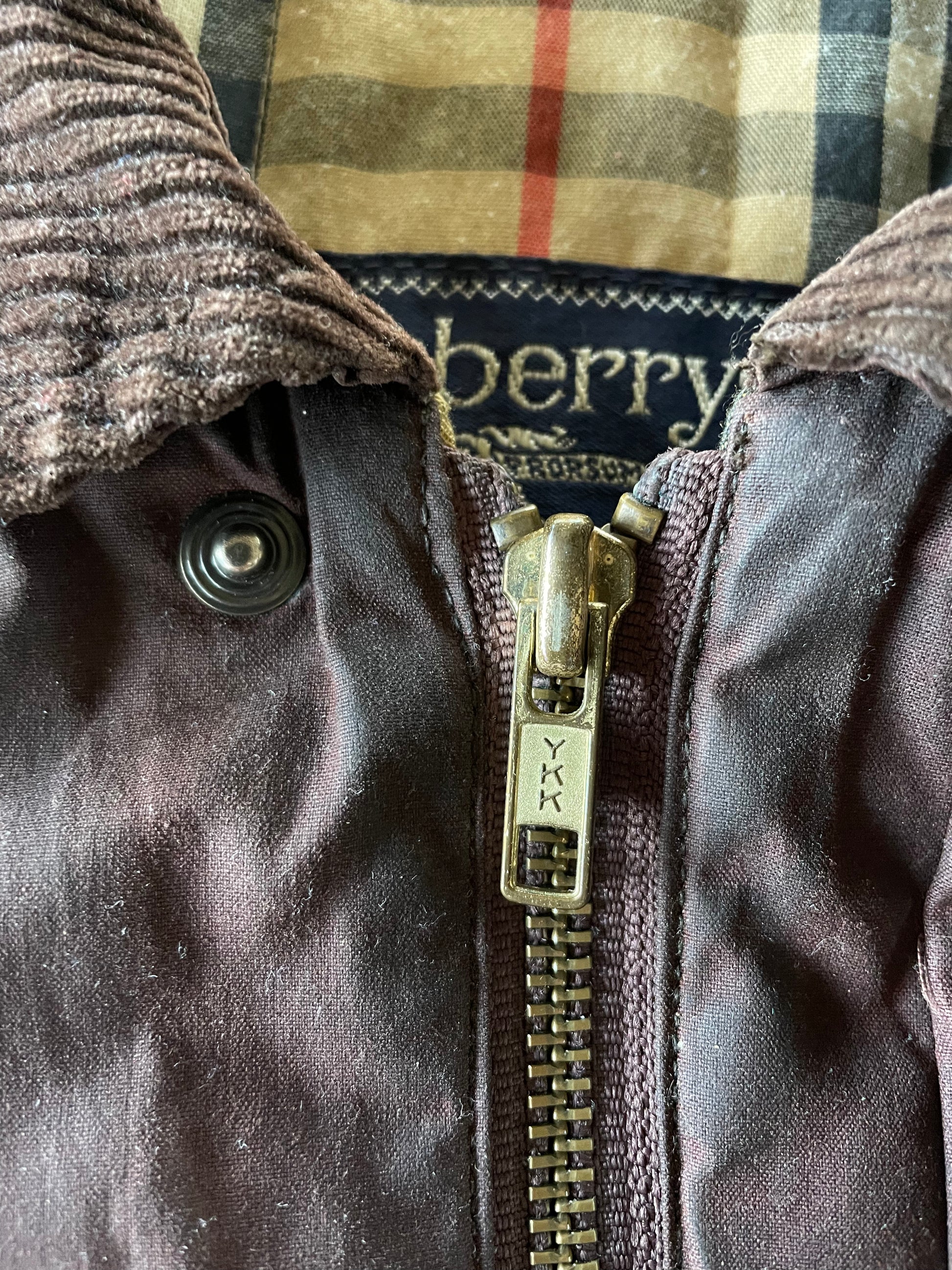 Burberry top waxed jacket