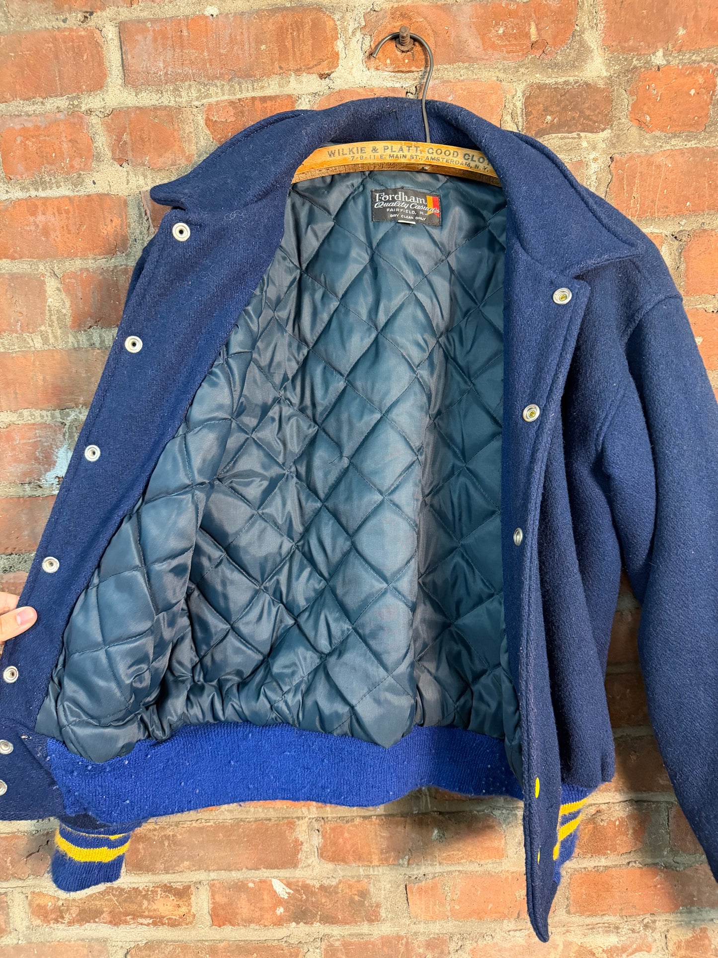 Vintage 1985 Mayfield Cross Country Varsity Jacket