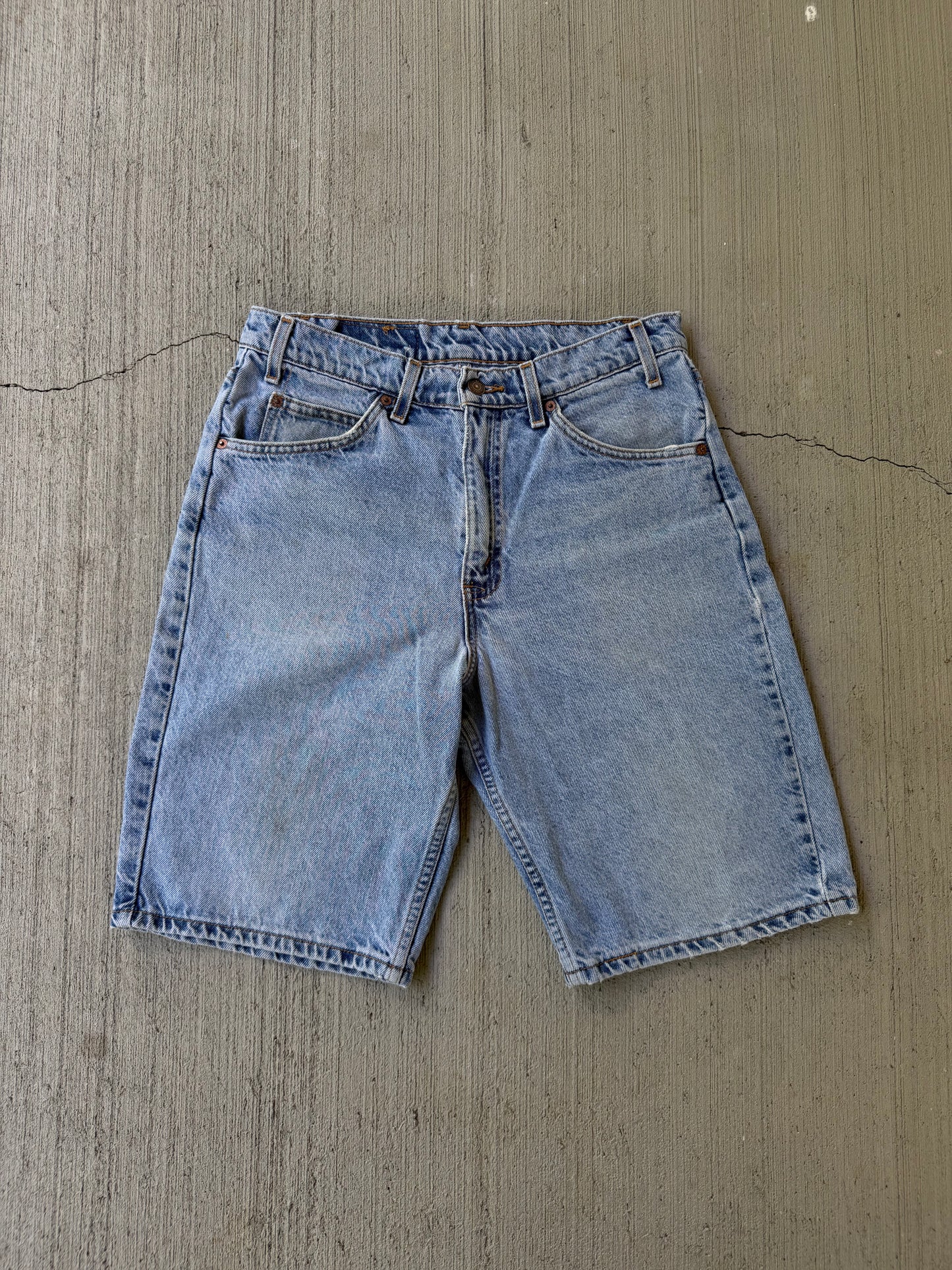 Vintage 1996 Levi’s 550 Orange Tab Denim Shorts