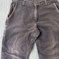 Vintage 2000s Carhartt Fleece Lined Distressed Pants