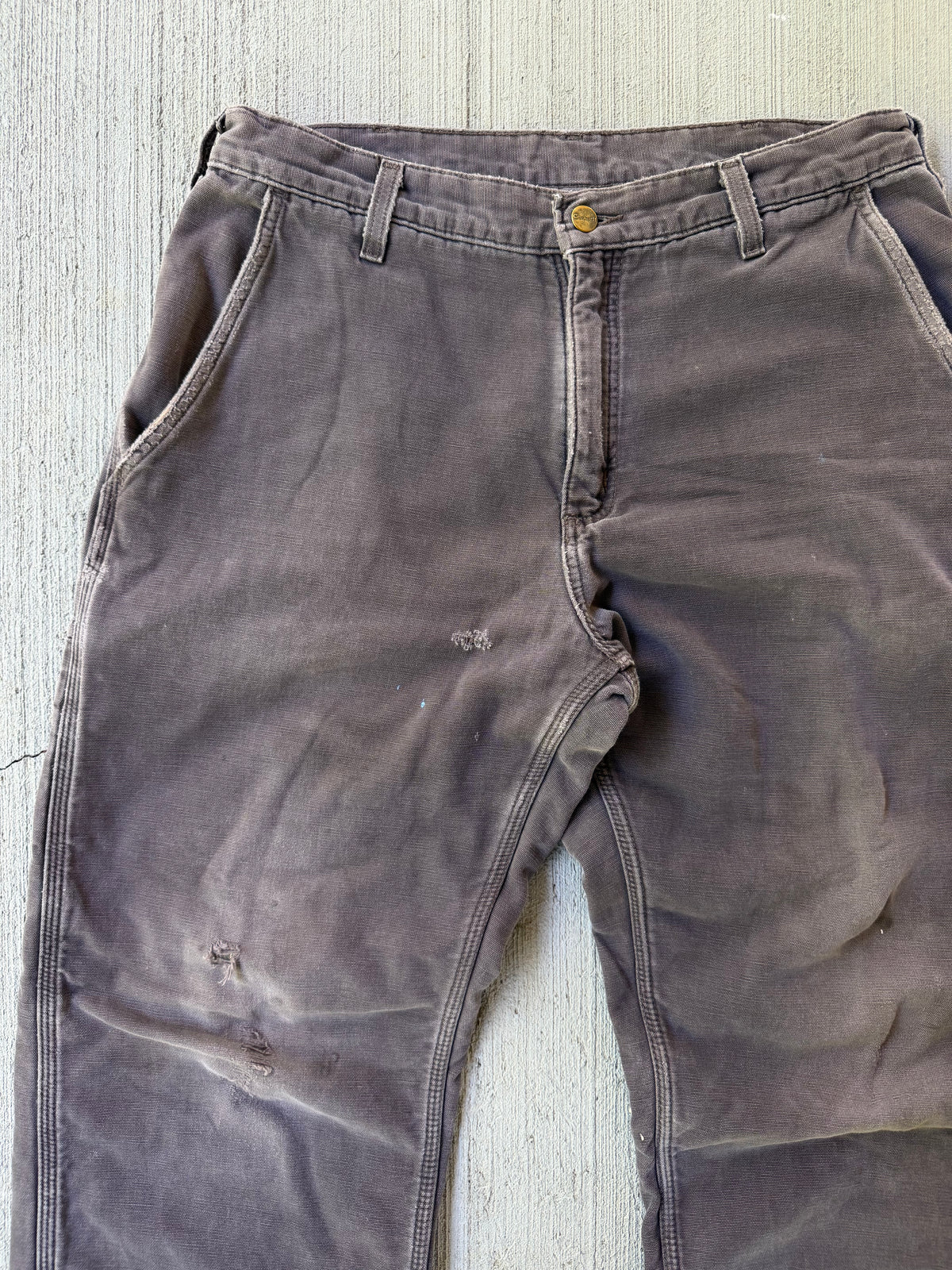 Vintage 2000s Carhartt Fleece Lined Distressed Pants