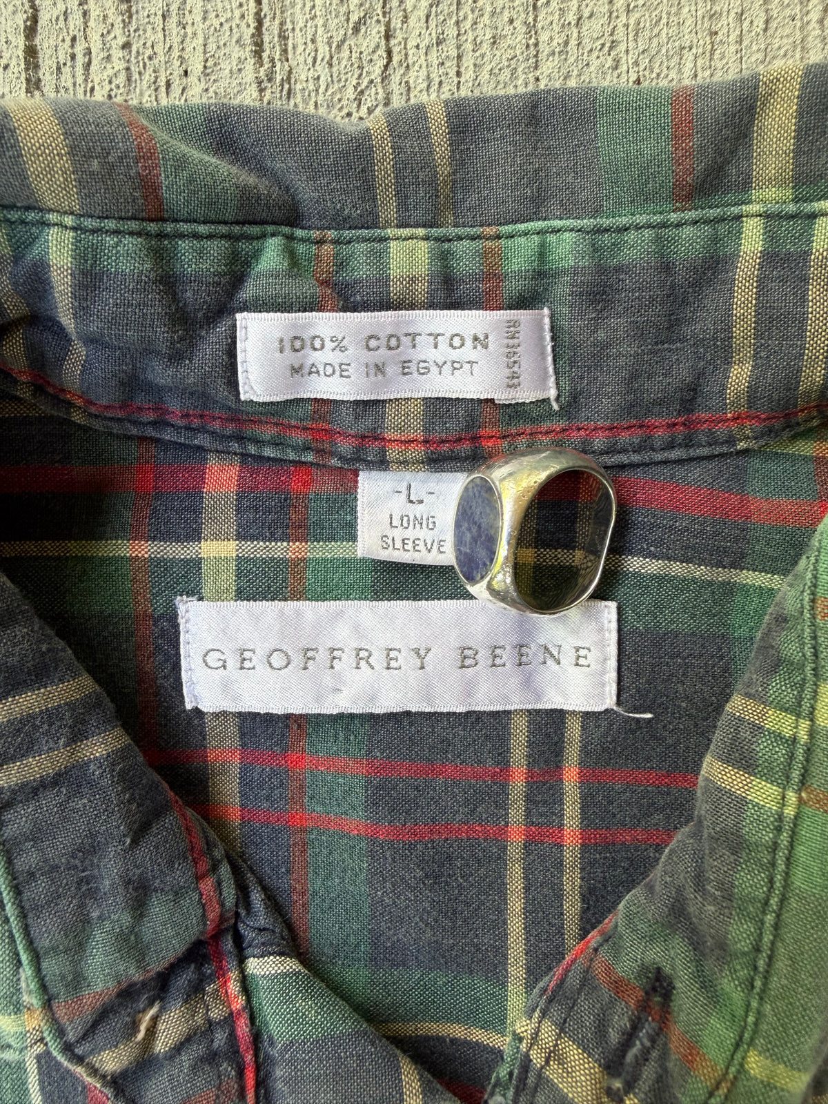 Vintage 1990s Geoffrey Beene Cotton Button Up