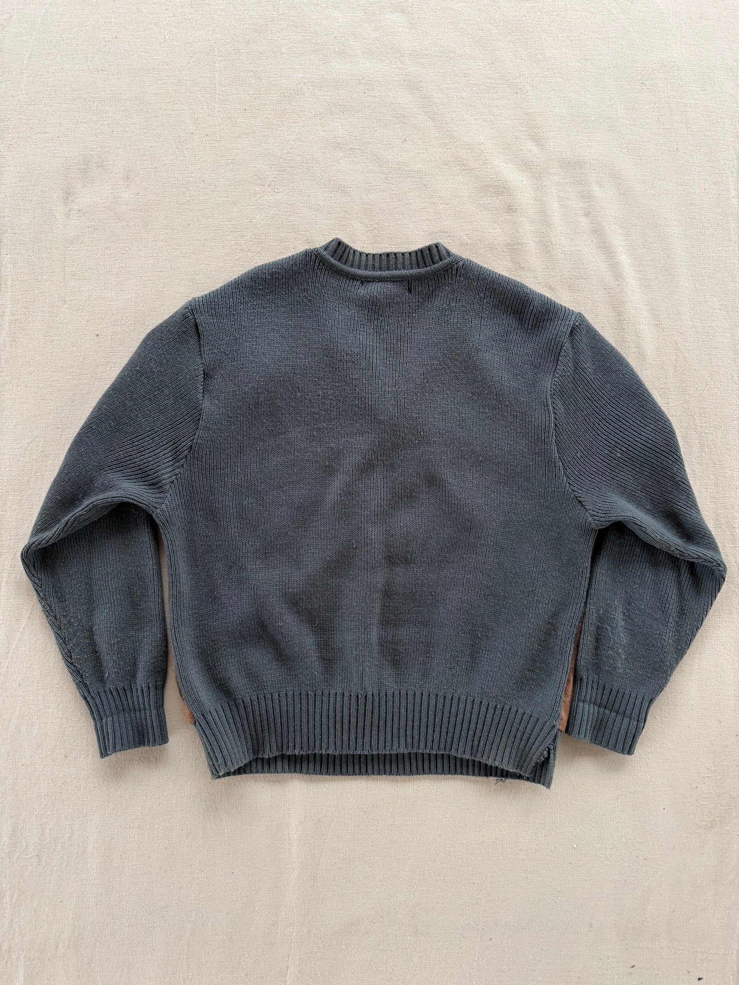 Vintage 90s Hill & Archer Suede Sweater