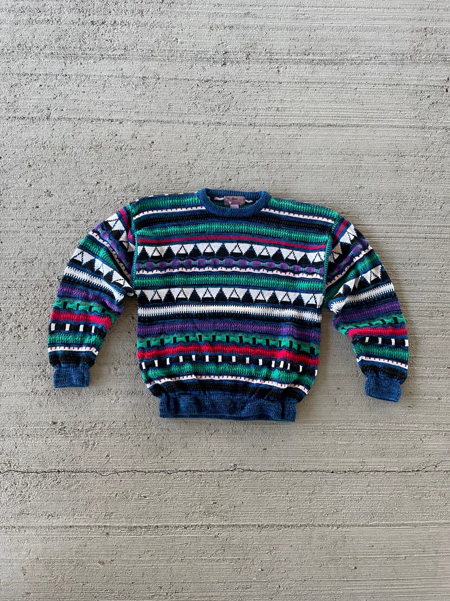 80s Concrete Mix ‘Coogi’ Style Sweater