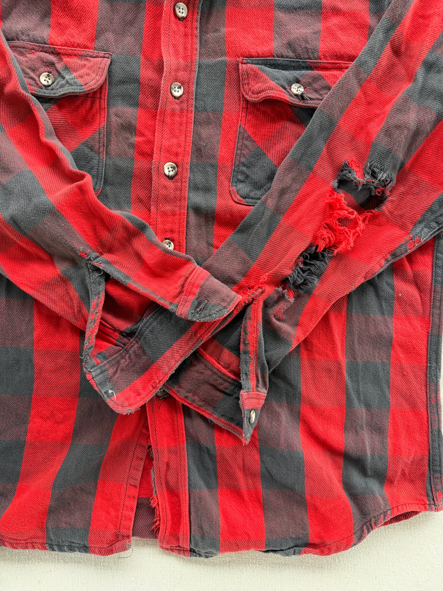 Vintage 90s St. John’s Bay Distressed Flannel