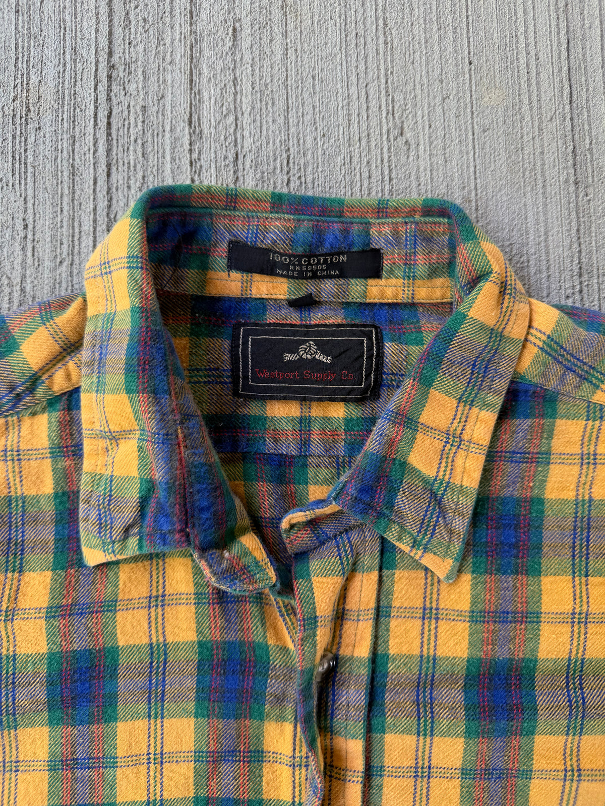Vintage 1980s Westport Supply Co. Cotton Button Up