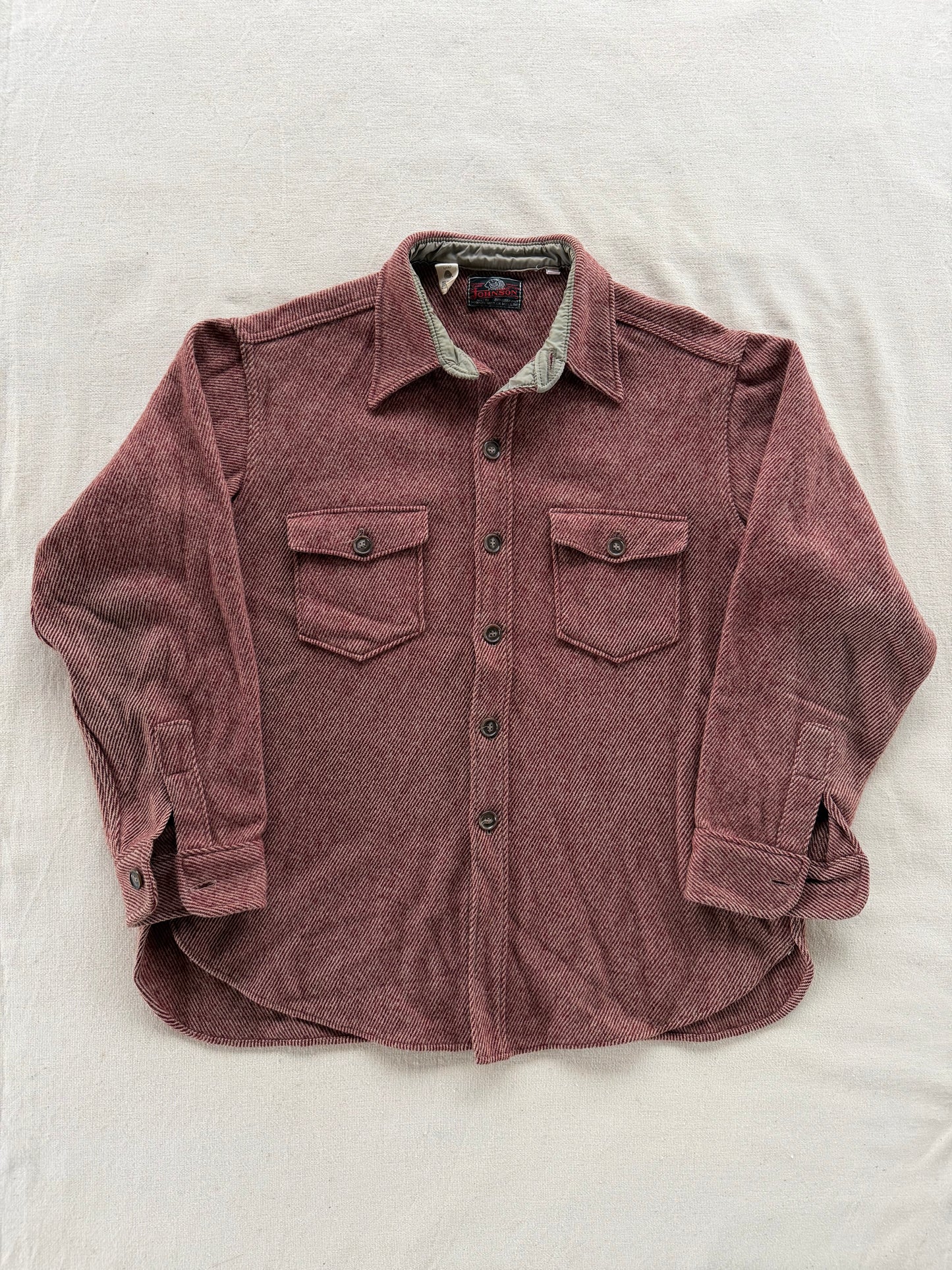 Vintage 1960s Johnson Wool Flannel