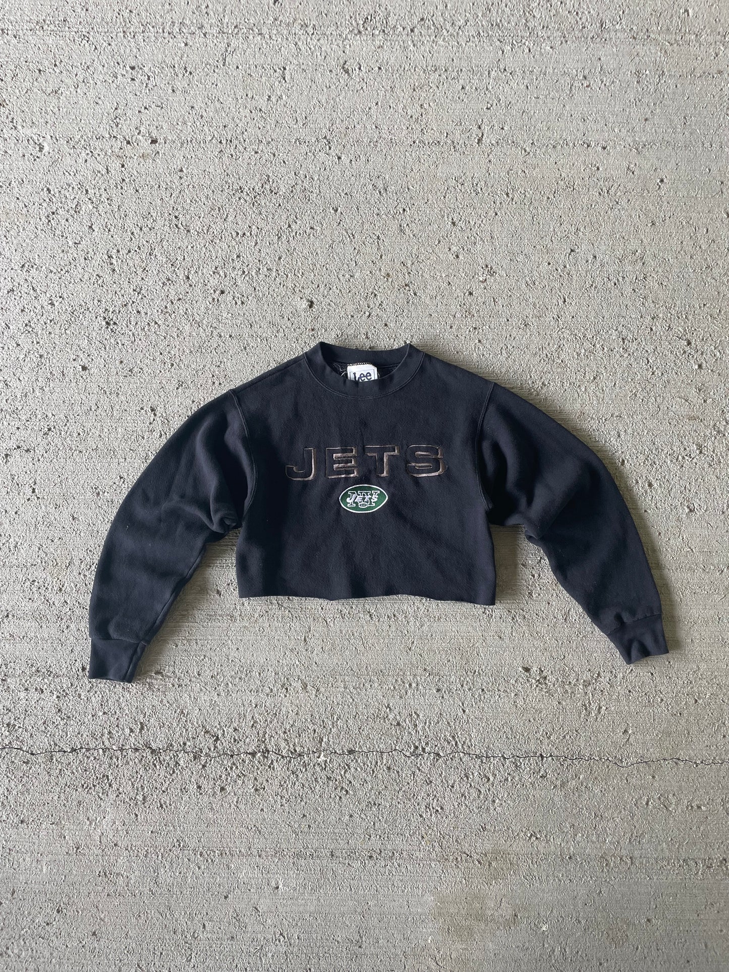 90s NY Jets Cropped Crewneck