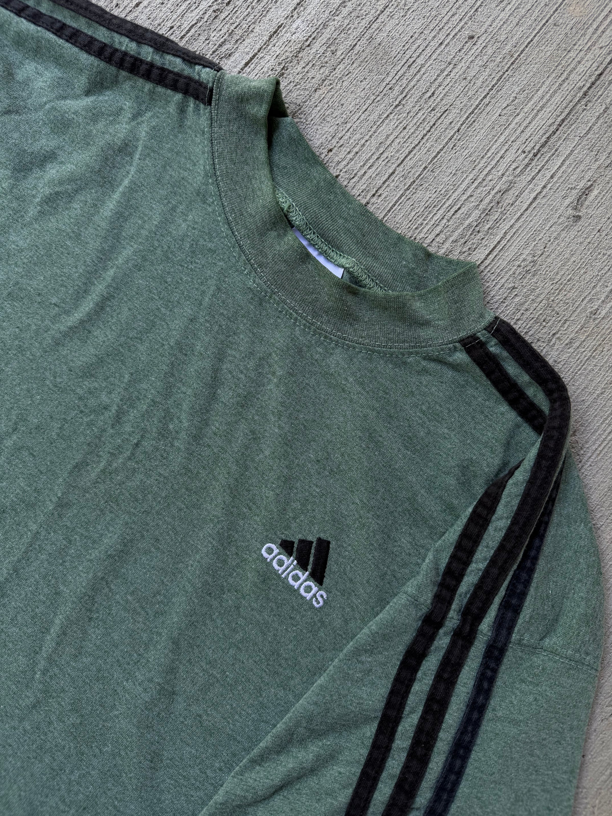 Vintage 90s Adidas Striped Sleeve Tee
