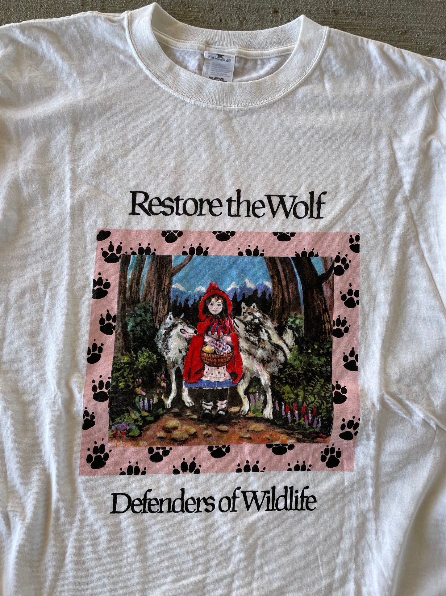 2000s Restore the Wolf Wildlife tee