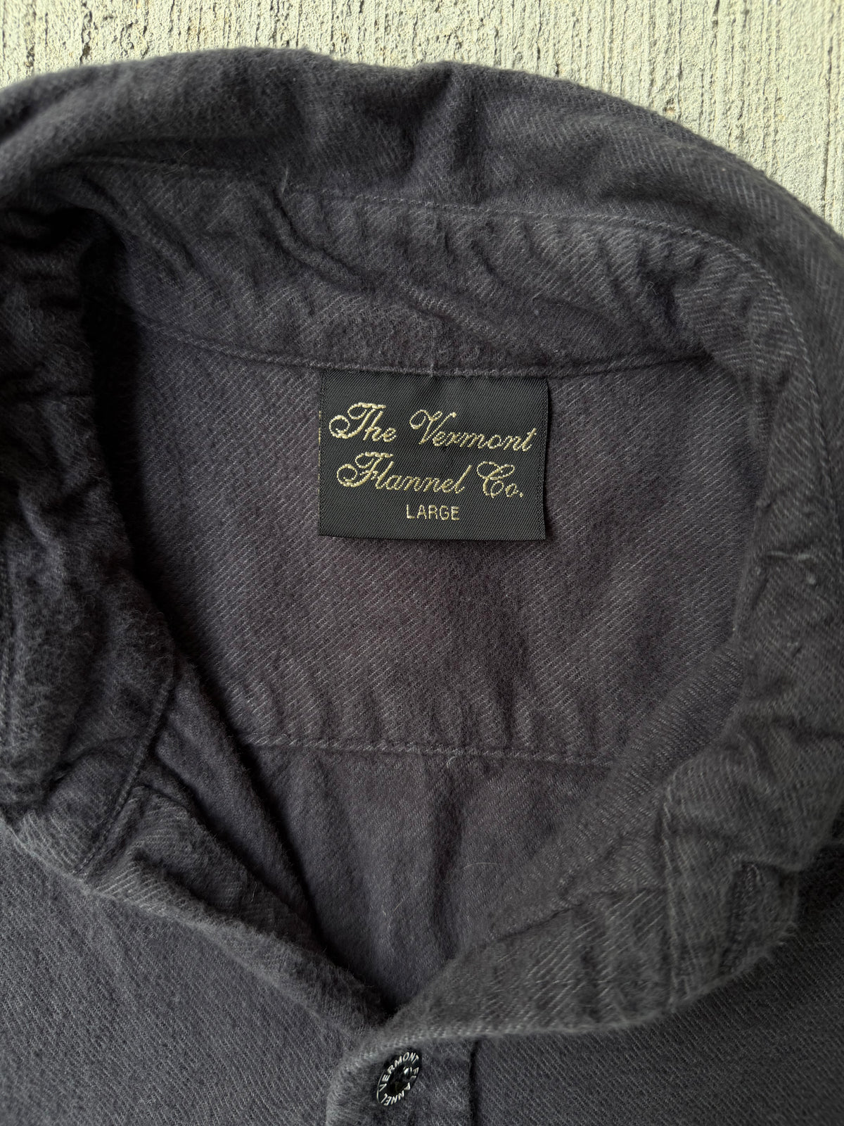 Vintage 1990s Vermont Flannel Co. Charcoal Shirt