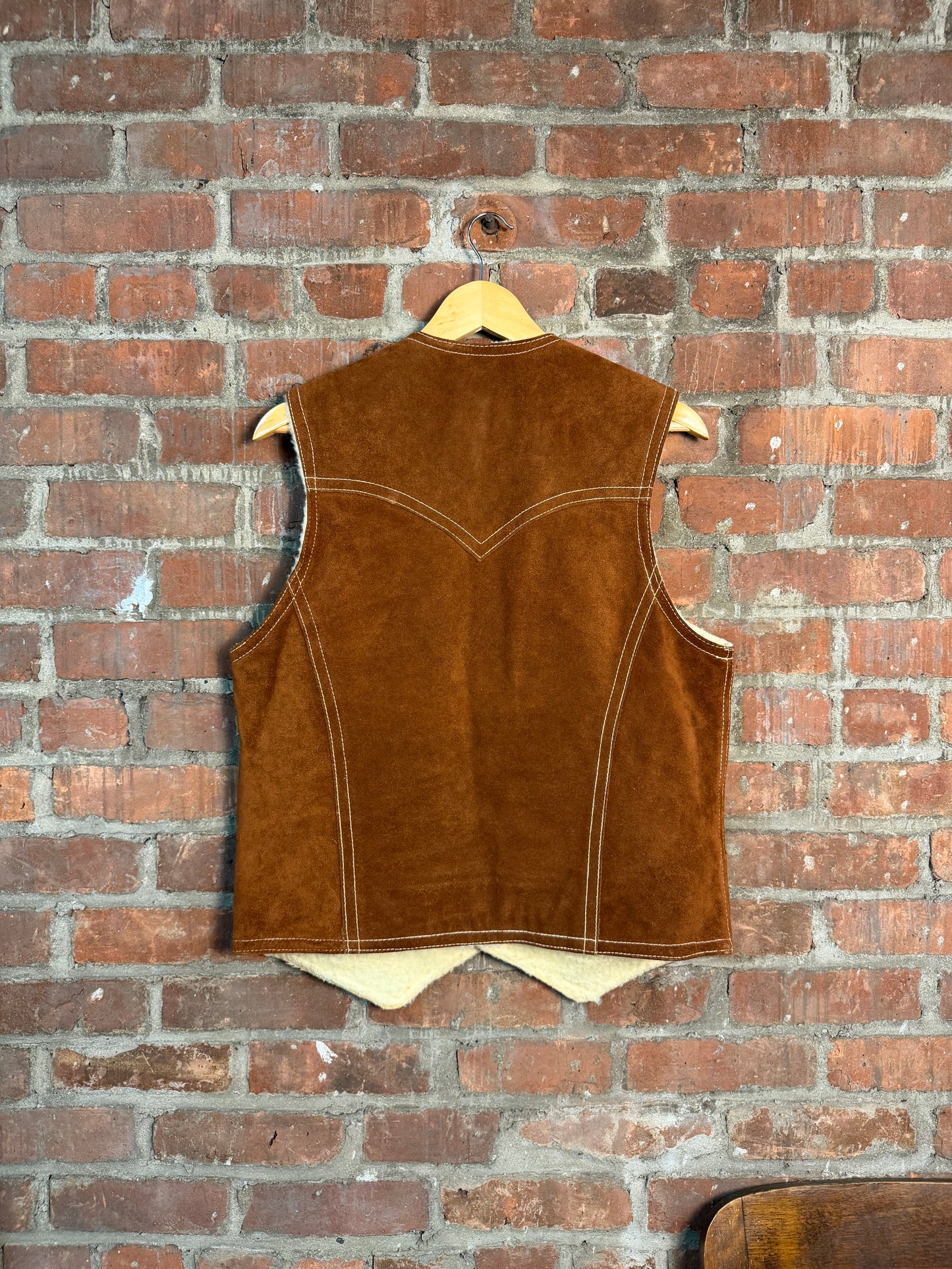 Vintage 1970s Grais Suede Leather Cowhide Vest