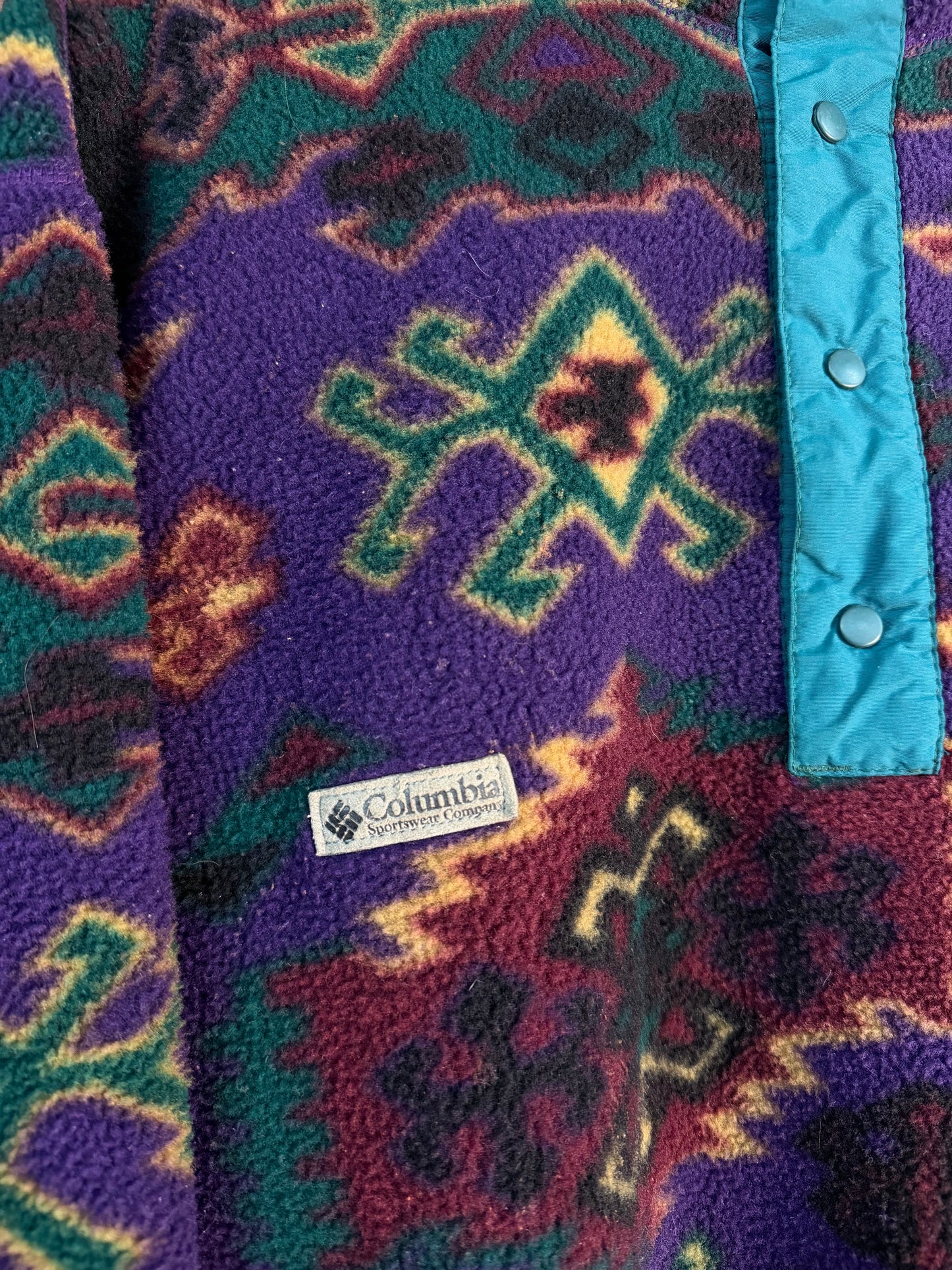 Vintage 90s Columbia Aztec Fleece