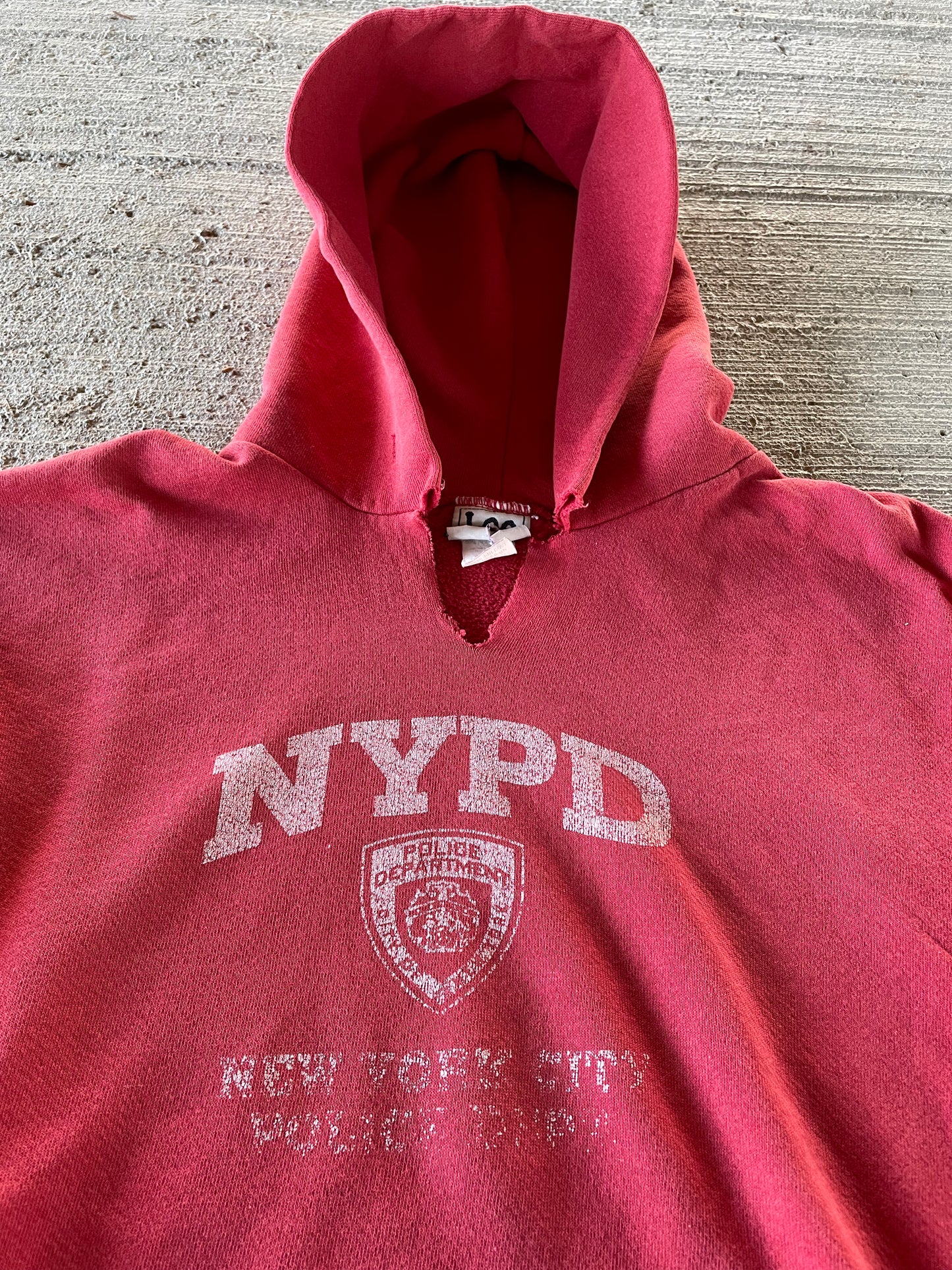 90s Distressed NYPD Hoodie