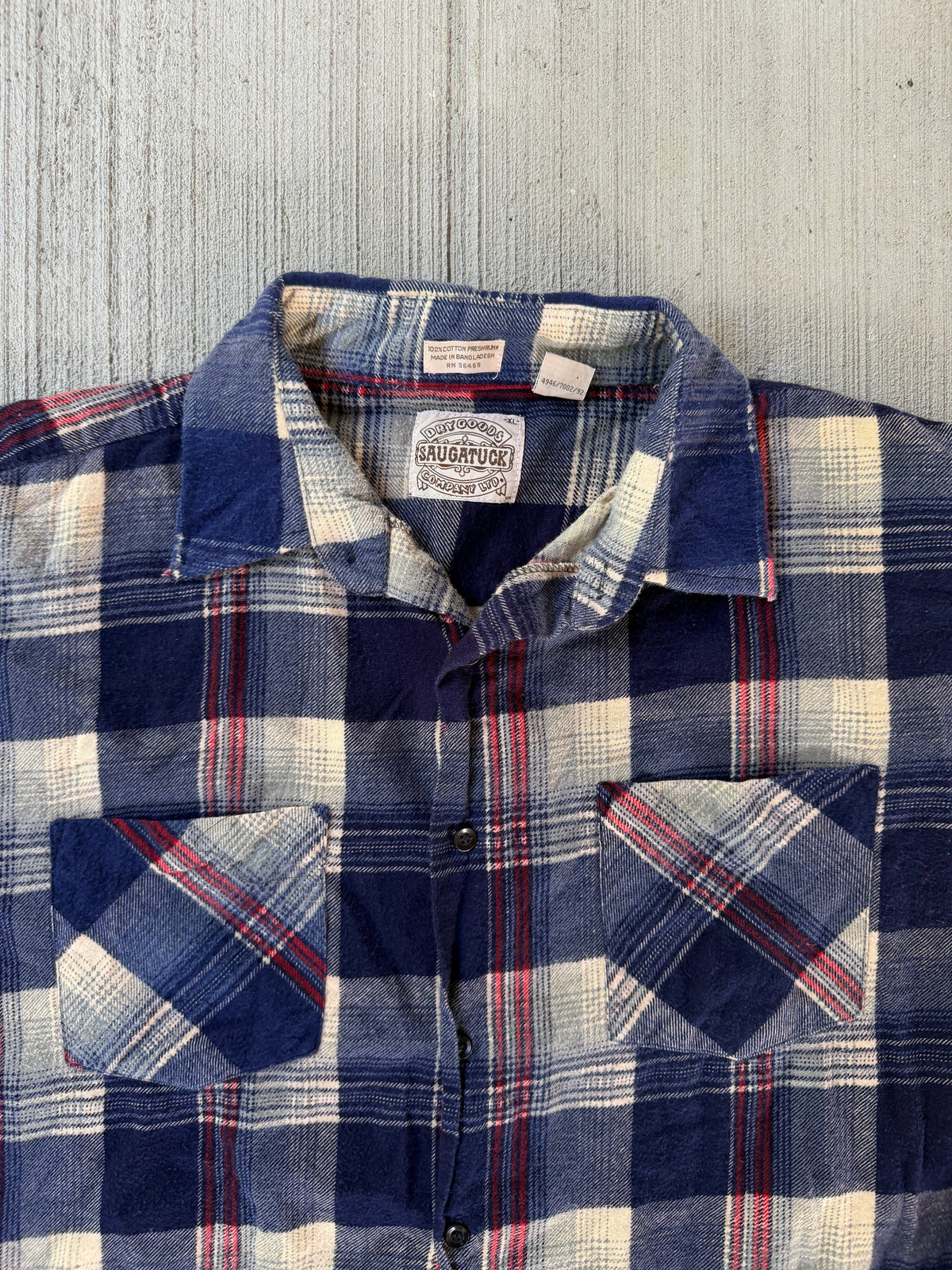 Vintage 1990s Saugatuck Lightweight Cotton Flannel