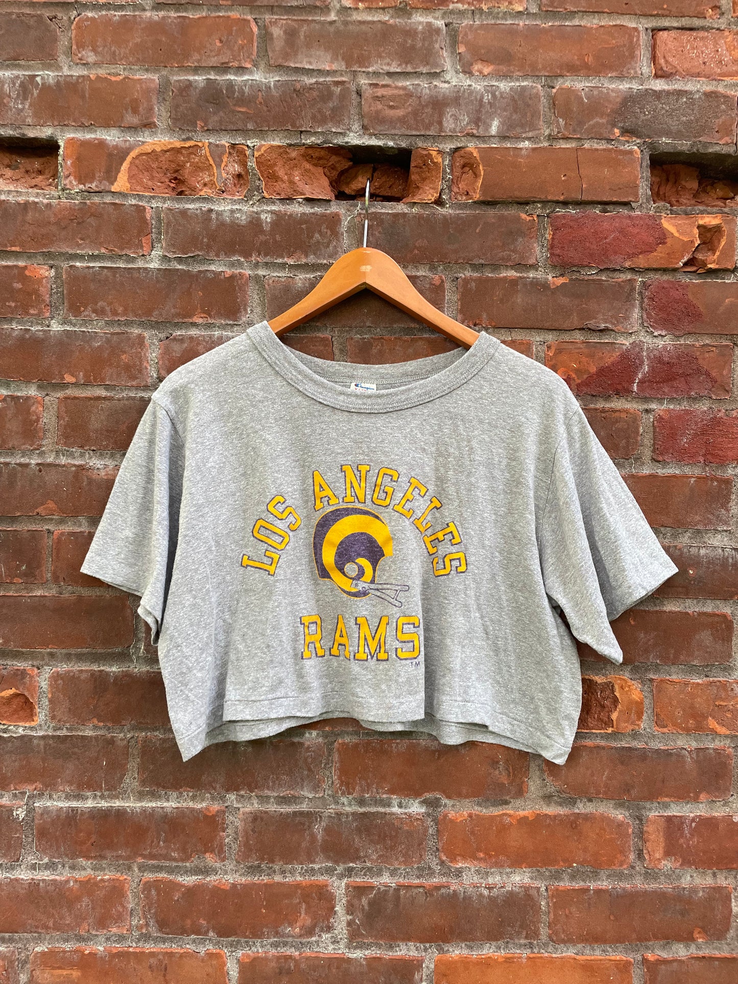 80s LA Rams Crop Tee