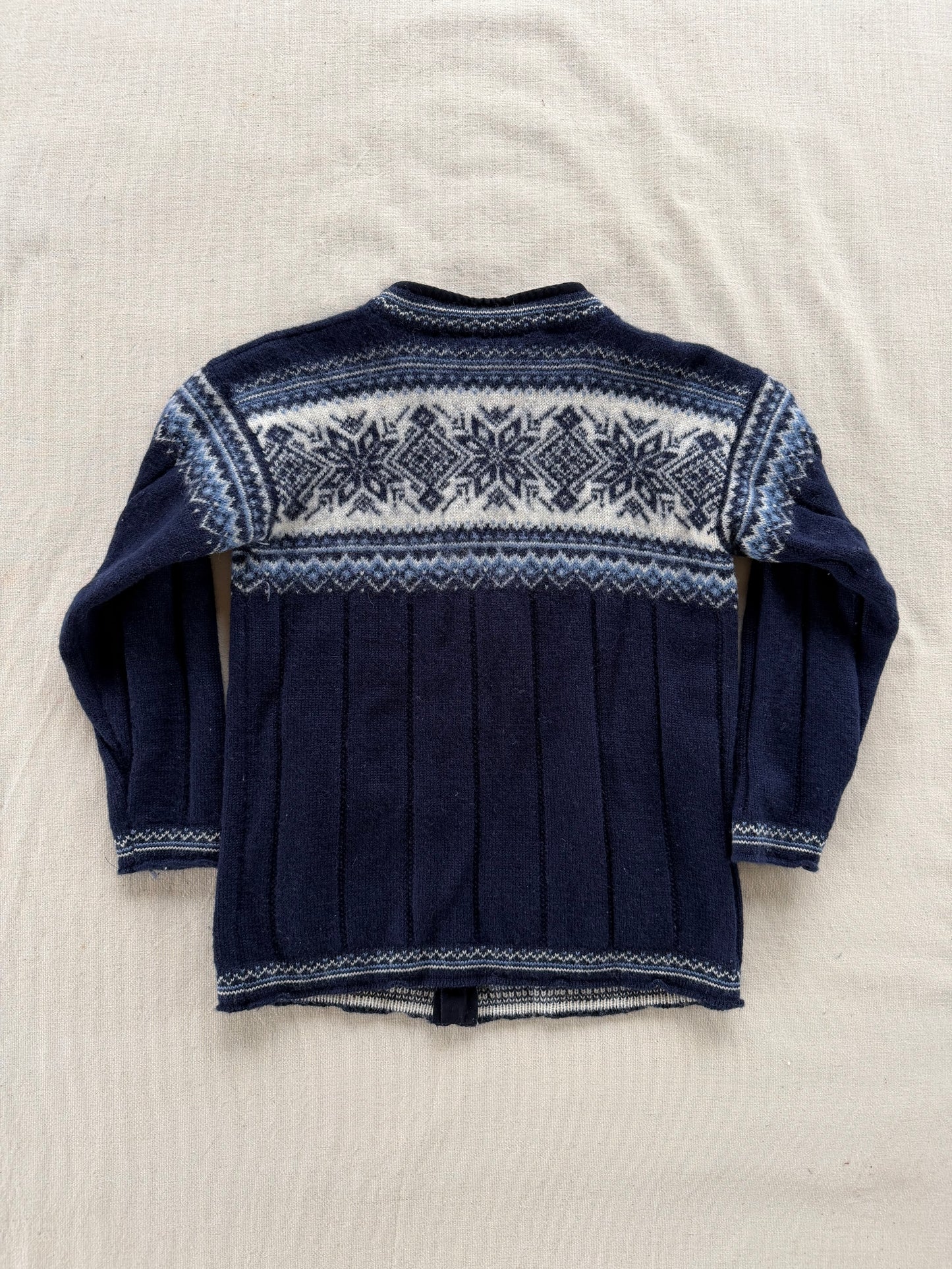 Vintage Dale of Norway Full-Zip Wool Sweater