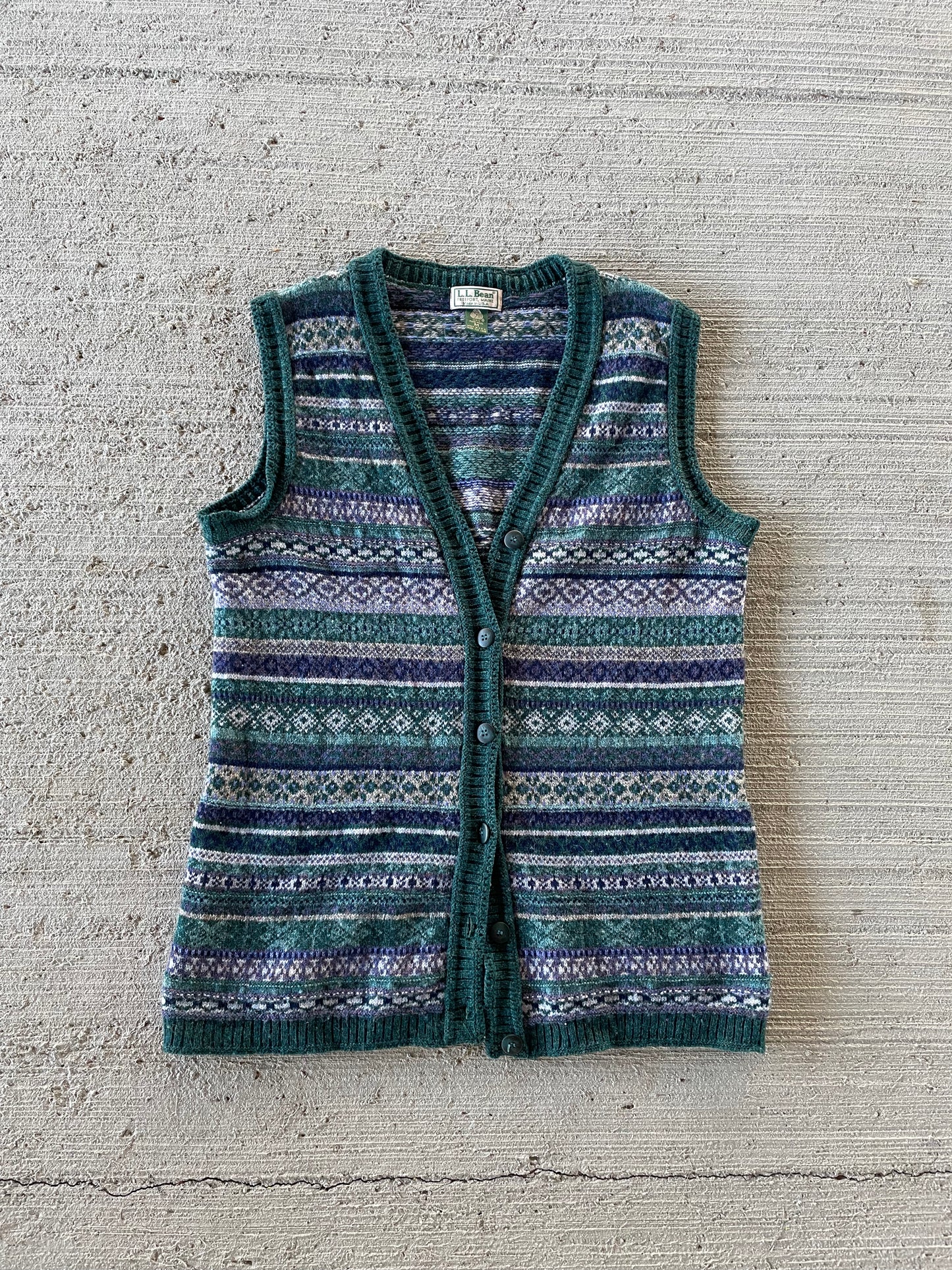 80s L.L. Bean Sweater Vest