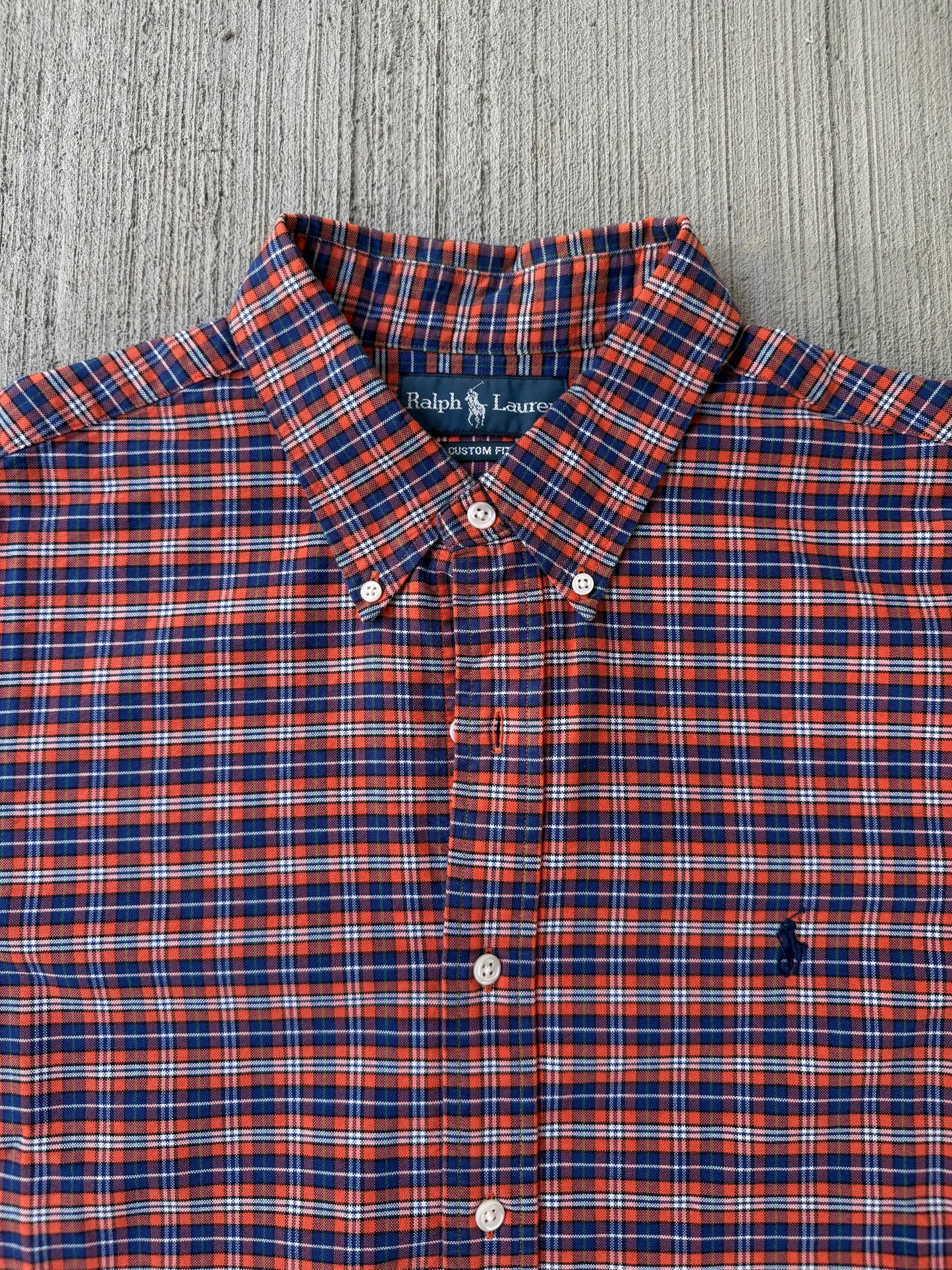 Vintage 90s Polo Ralph Lauren Checkered Button Up
