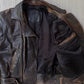 Vintage 90s Faded Leather Biker Jacket