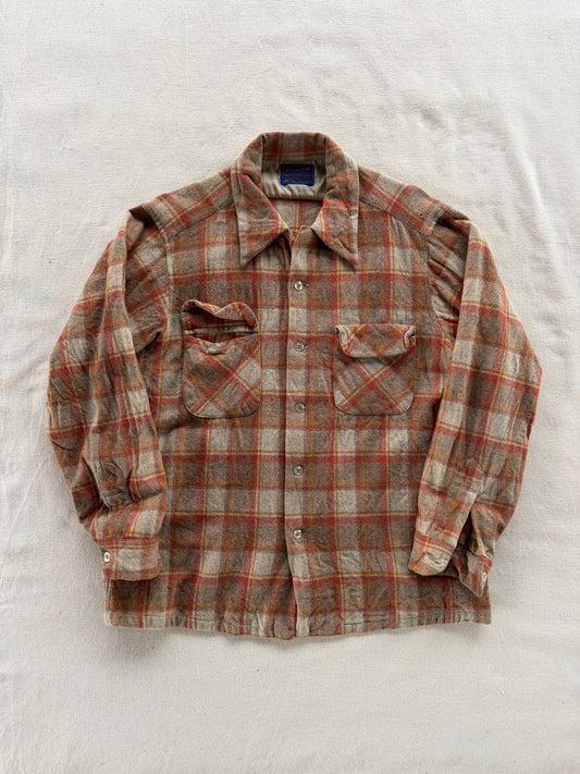 Vintage 1960s Pendleton Loop Collar Flannel