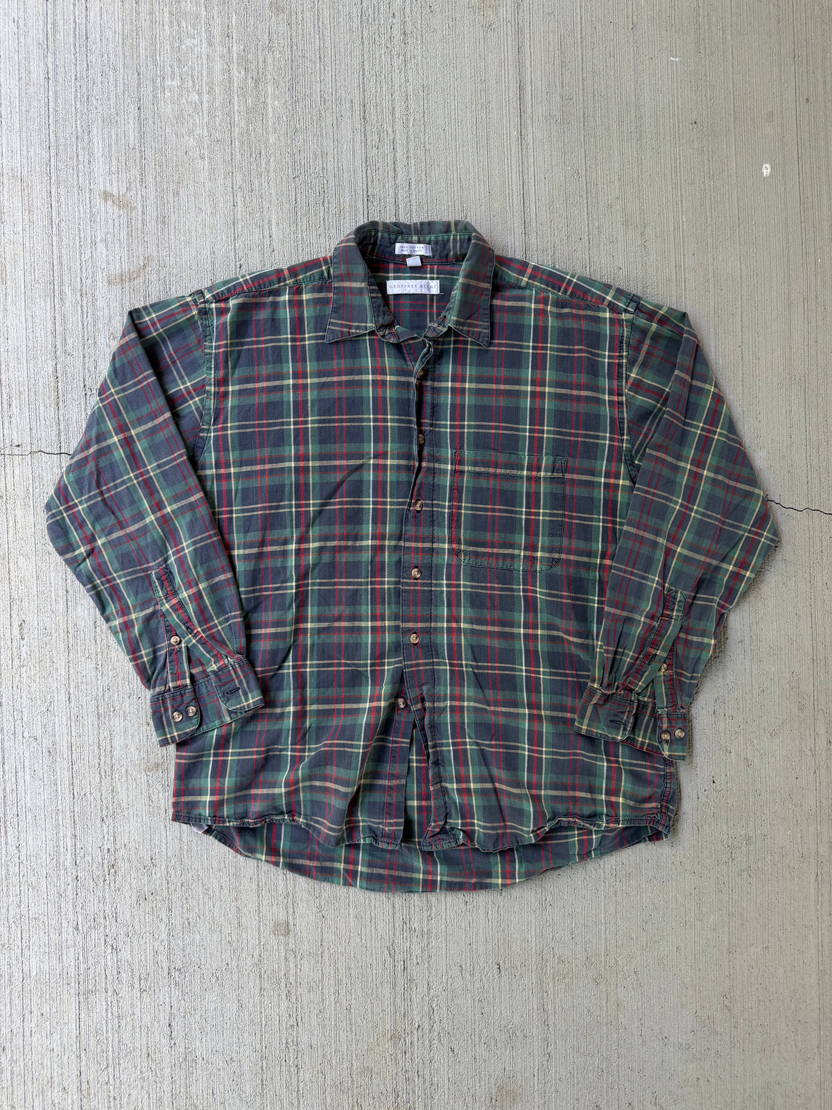 Vintage 1990s Geoffrey Beene Cotton Button Up