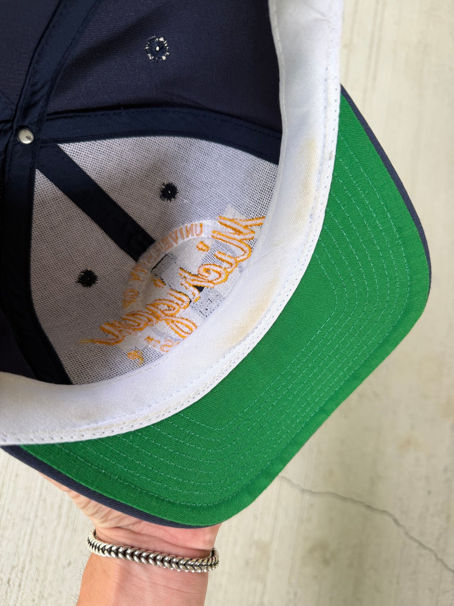 Vintage 90s Michigan Wolverines Snapback Hat