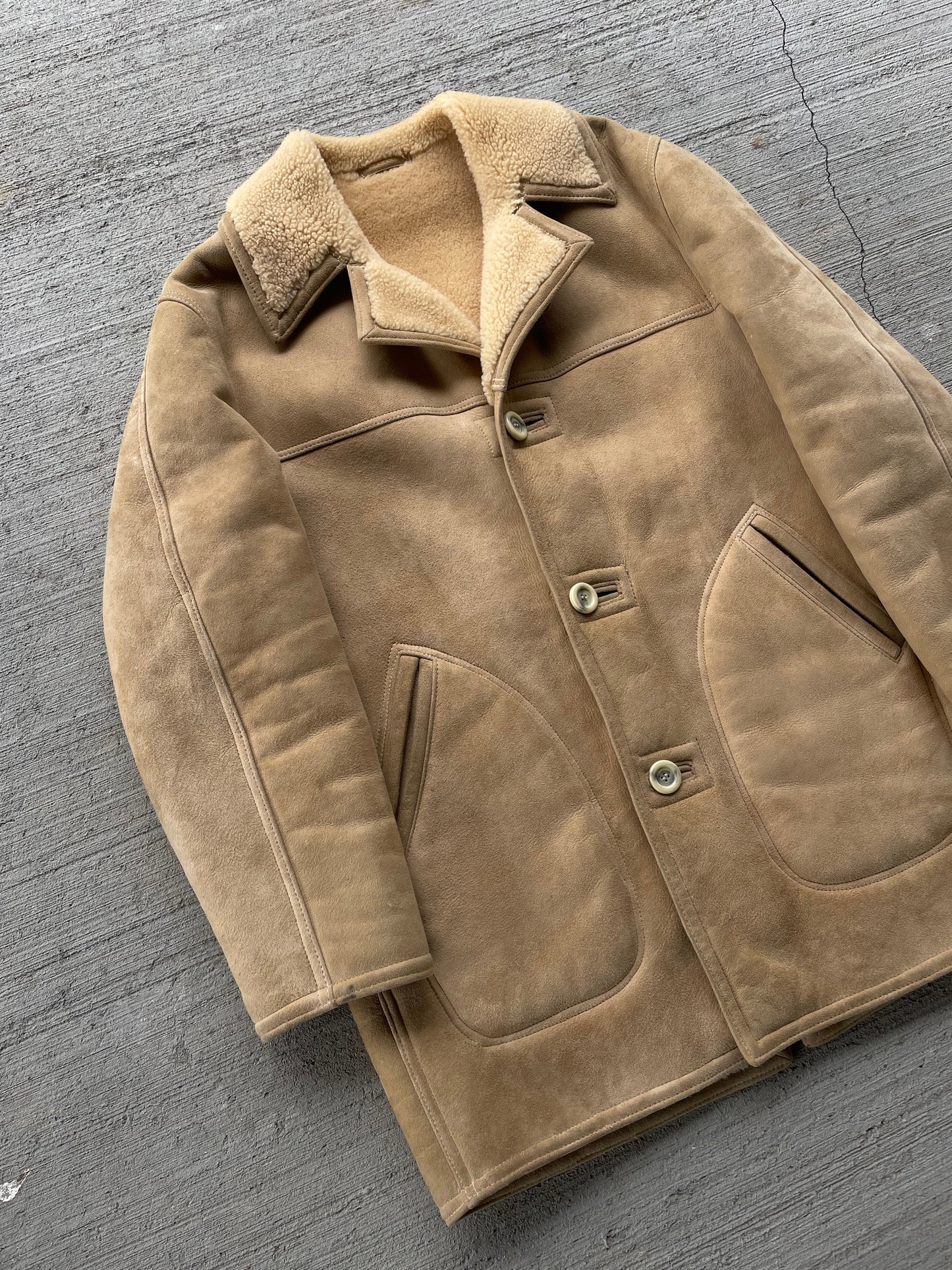 50s Abercrombie & Fitch Shearling Coat