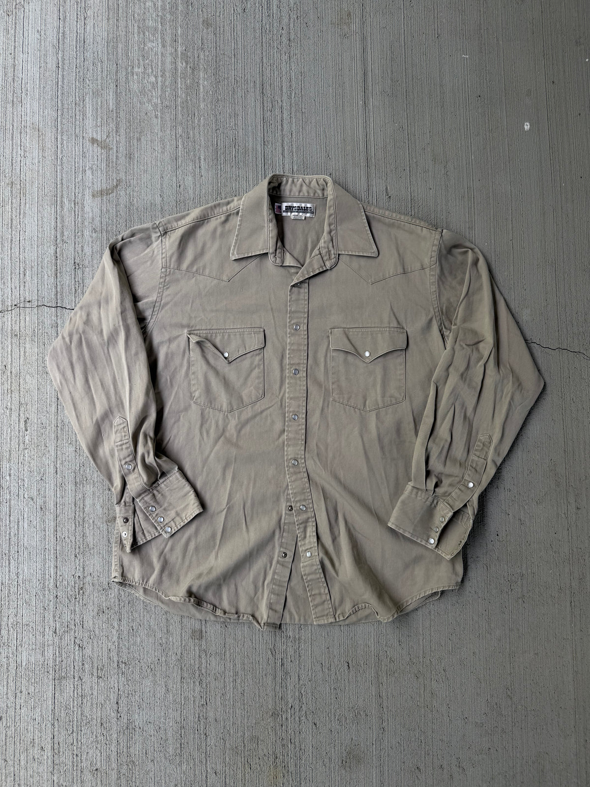 Vintage 1990s Drysdales Pearl Snap Button Up
