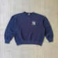 Vintage 90s New York Yankees Embroidered Logo Crewneck Sweatshirt