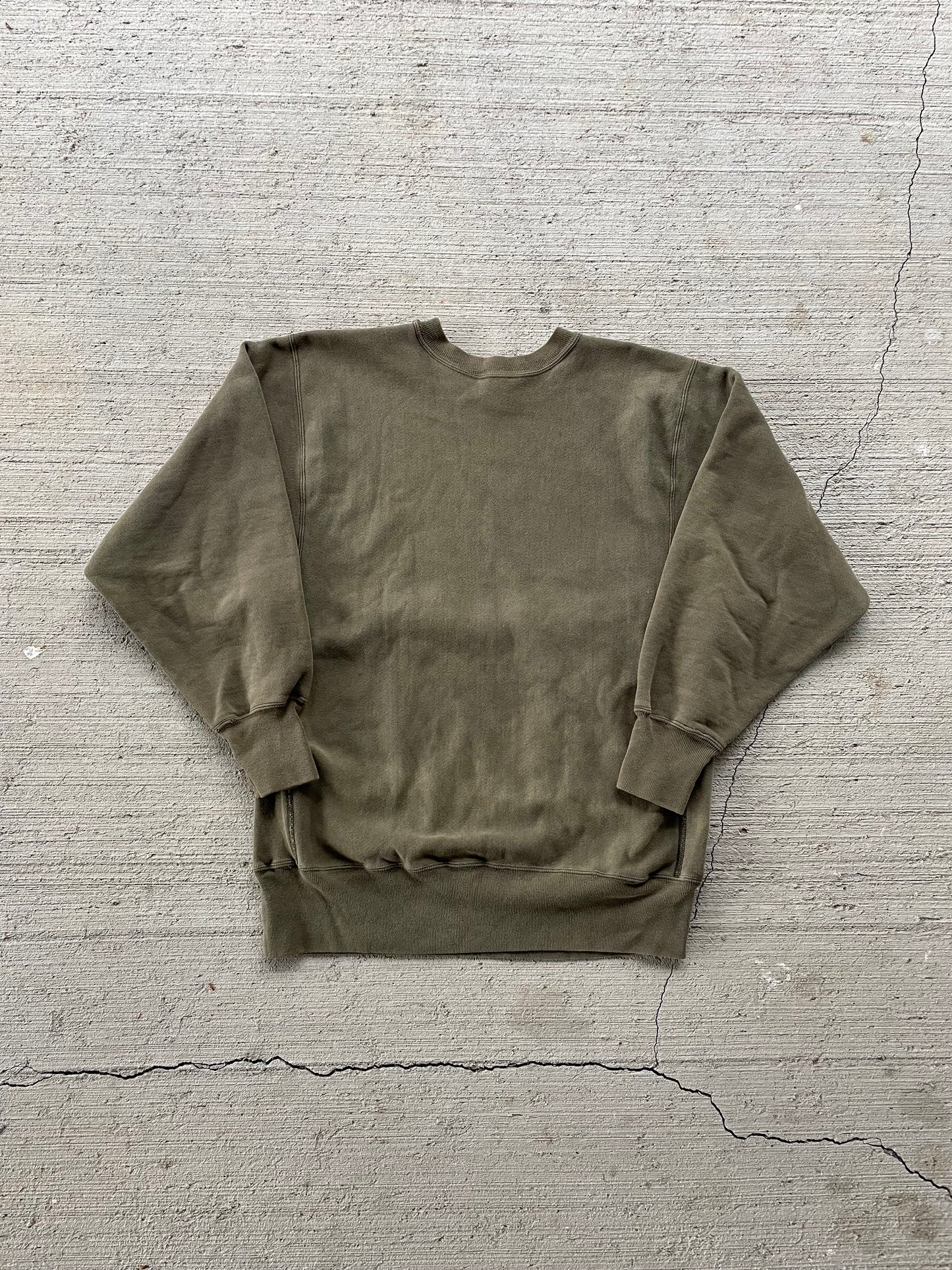 90s Olive Green Champion Reverse Weave Sweatshirt