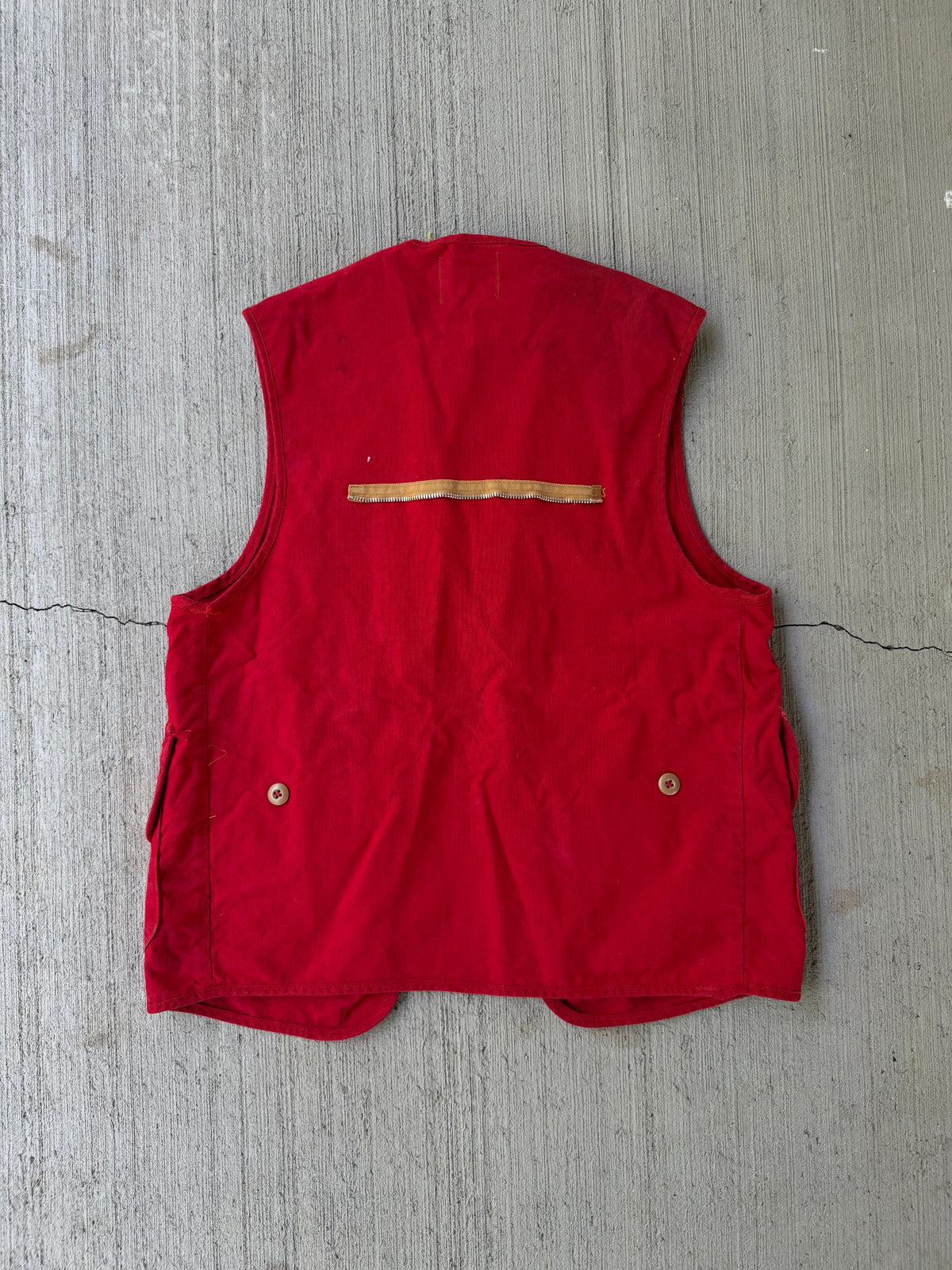 Vintage 1960s SafTbak Canvas Hunting Vest