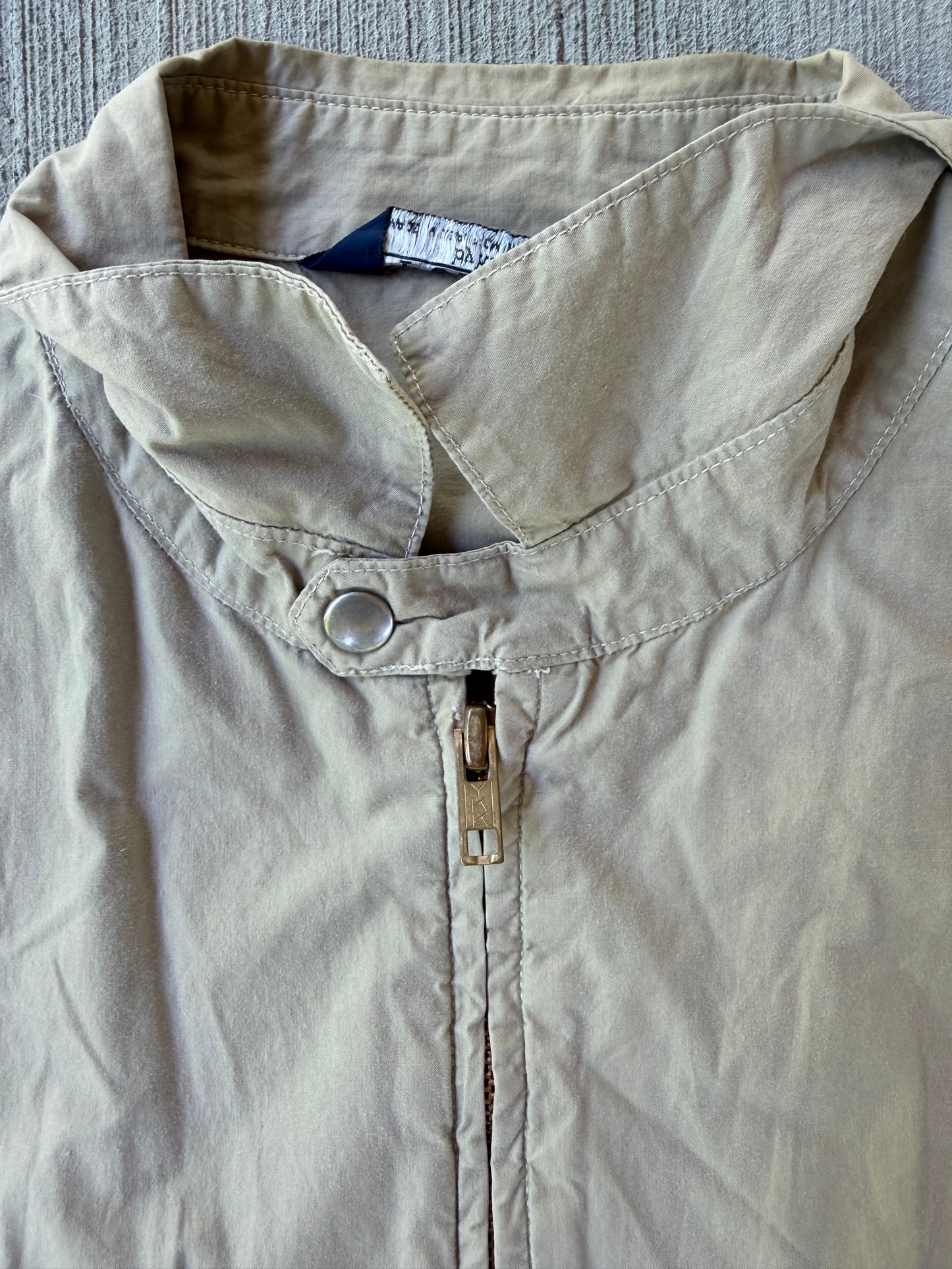 Vintage 1980s Polo Ralph Lauren Beige Harrington Bomber Jacket