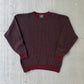 Vintage 1980s Jantzen Burgundy Wool Sweater