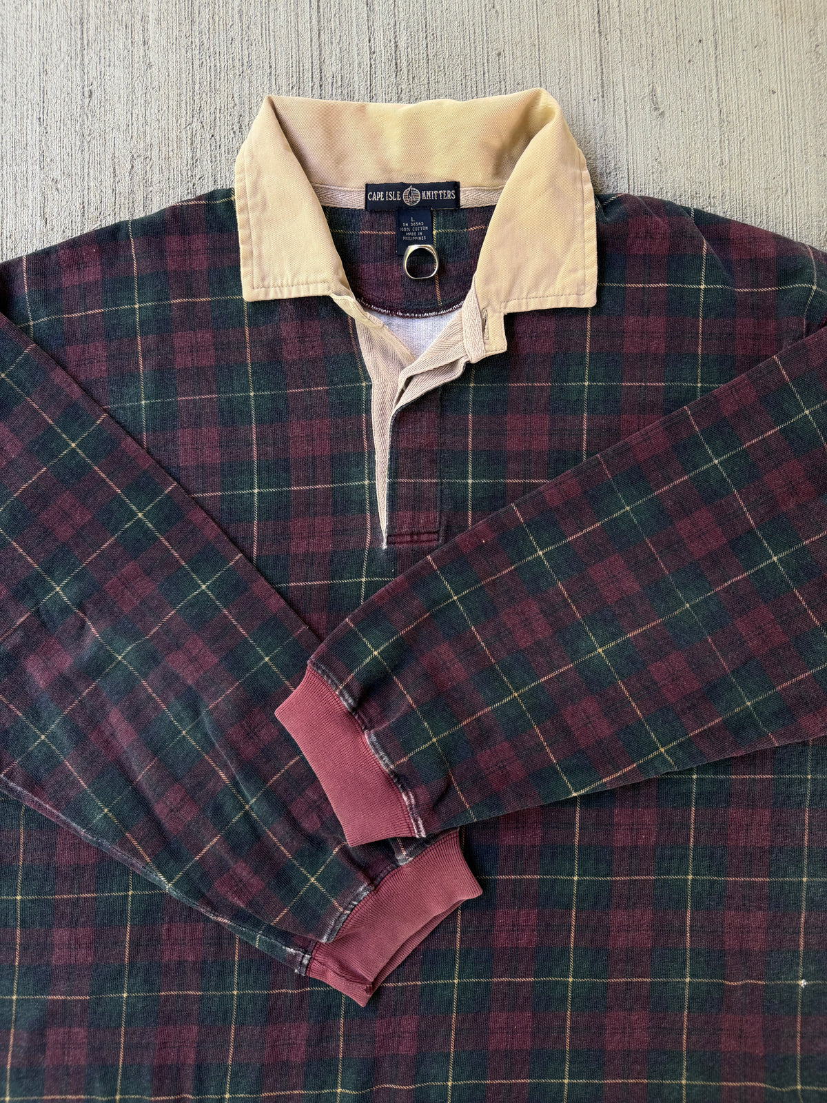 Vintage 1990s Cape Isle Knitters L/S Polo