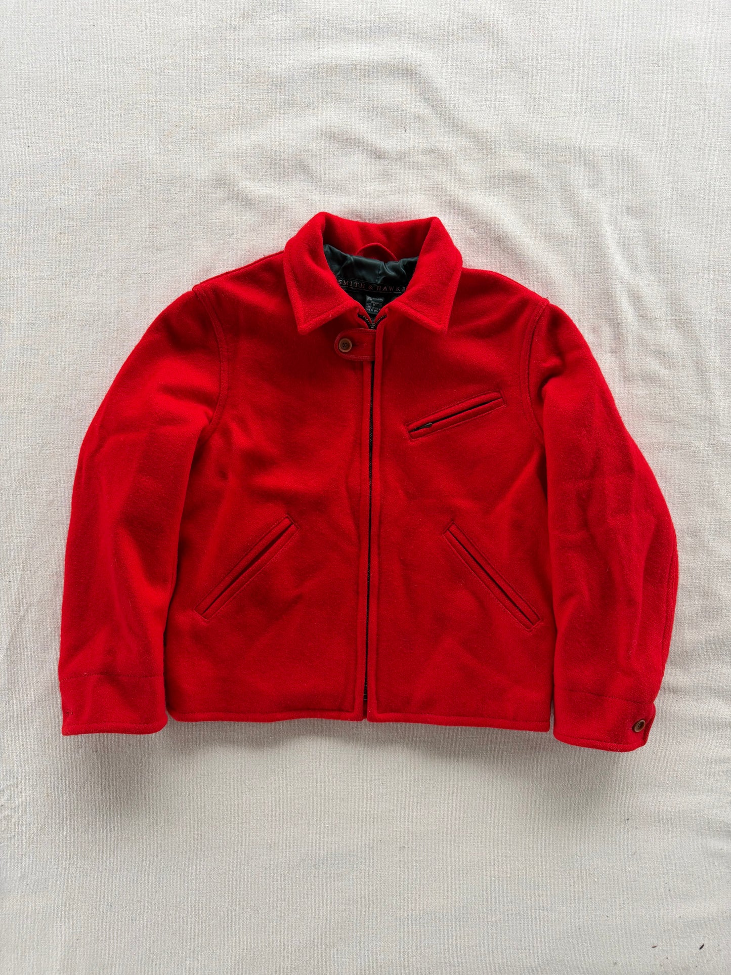 Vintage 80s Smith & Hawken Wool Bomber Jacket