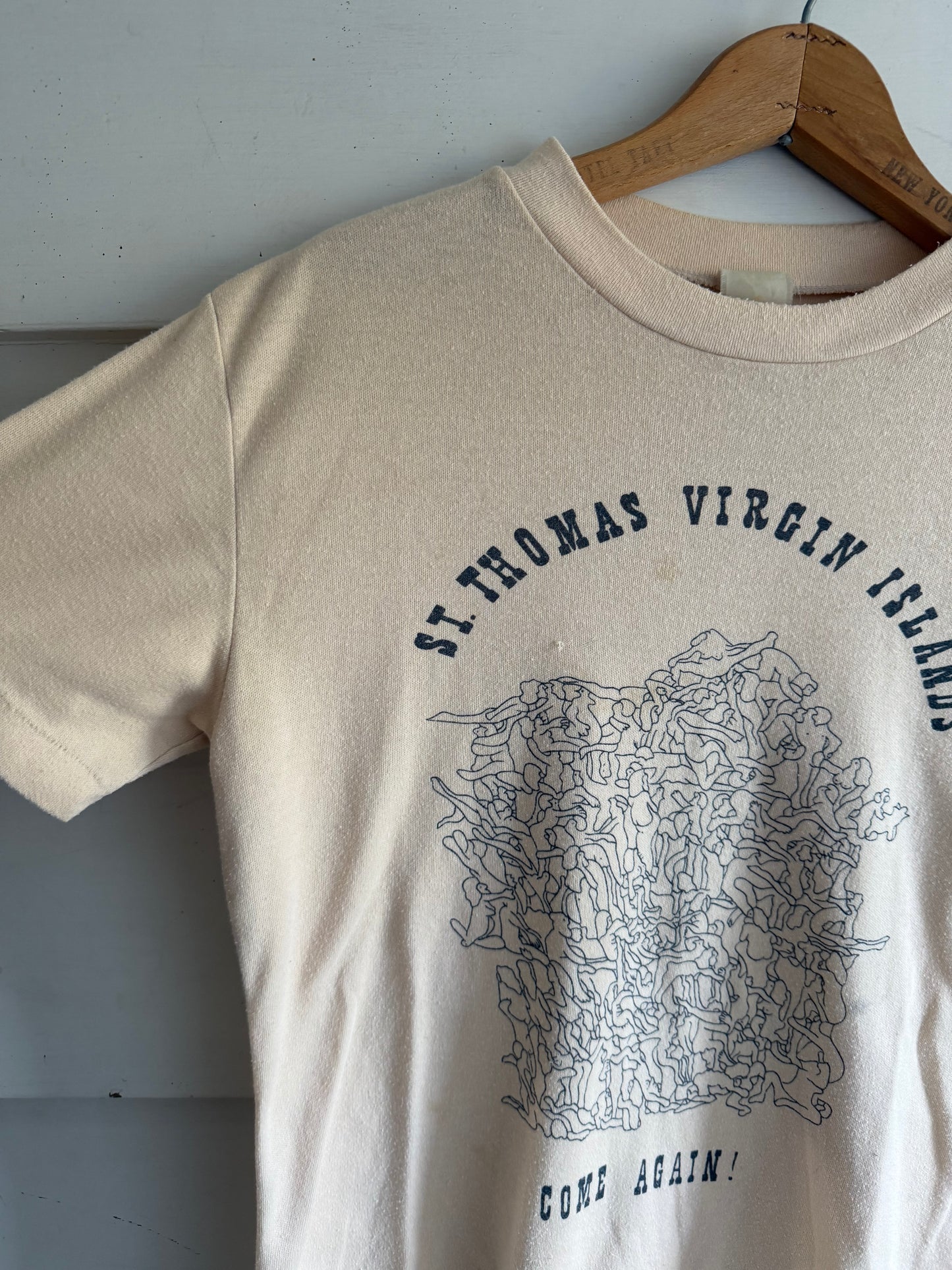 Vintage 70s St. Thomas Virgin Islands Come Again Orgy Tee