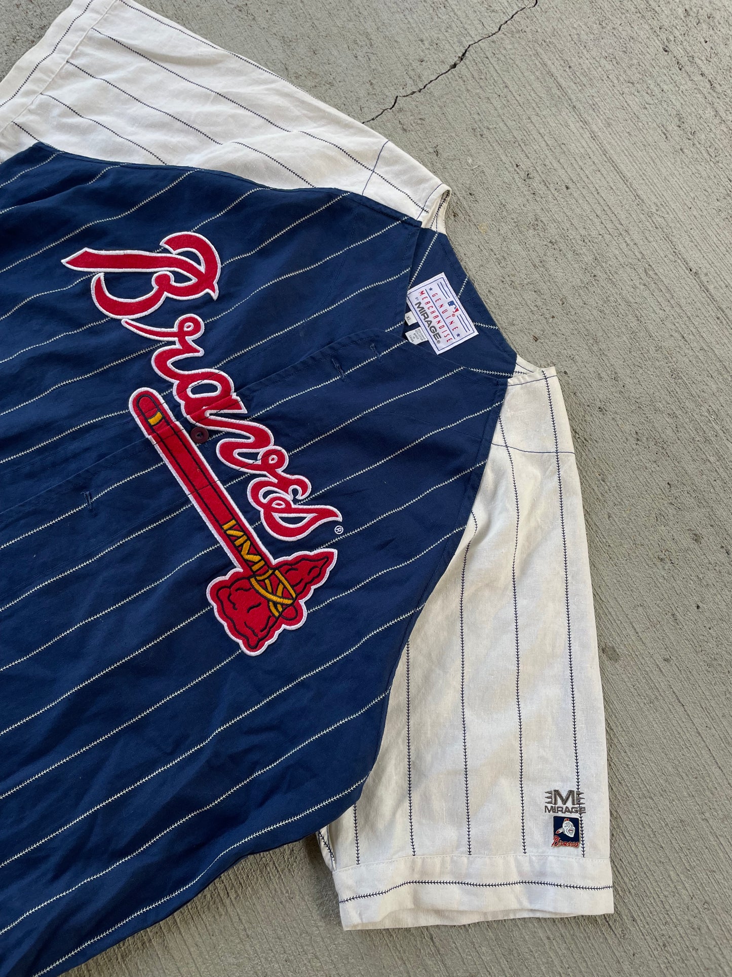 90s Atlanta Braves Chipper Jones Mirage Jersey