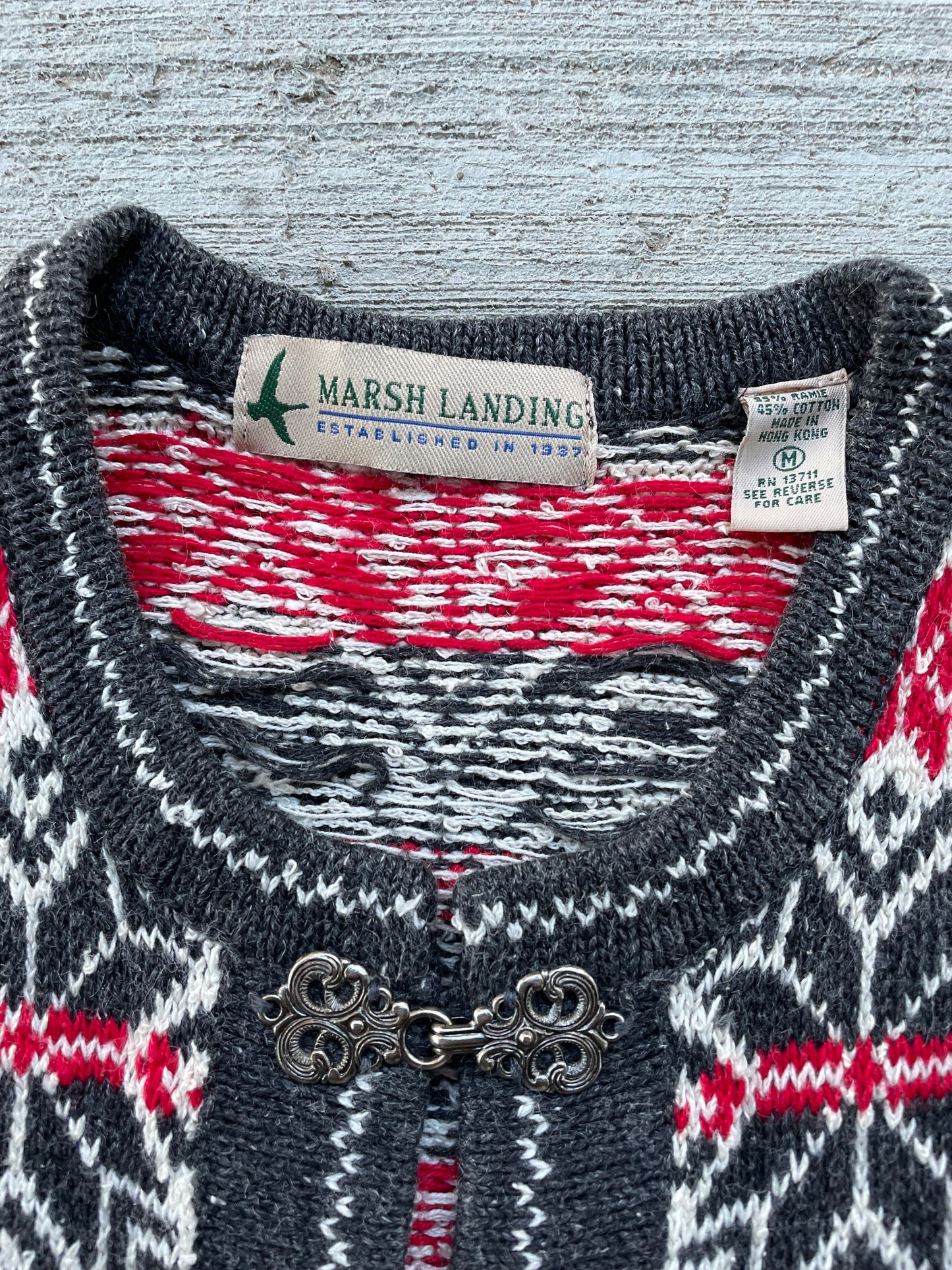 90s Marsh Landing Icelandic Sweater Vest